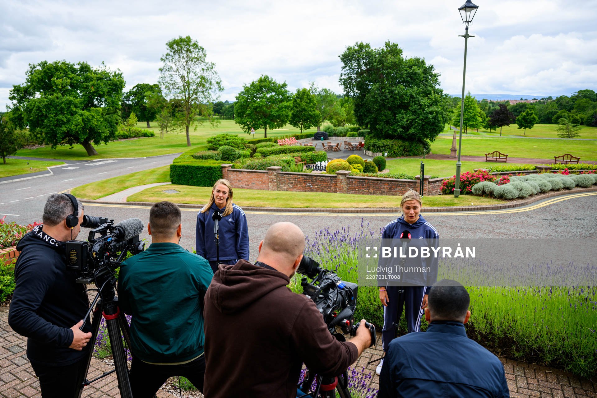 Magdalena Eriksson and Fridolina Rolfö is interviewed by