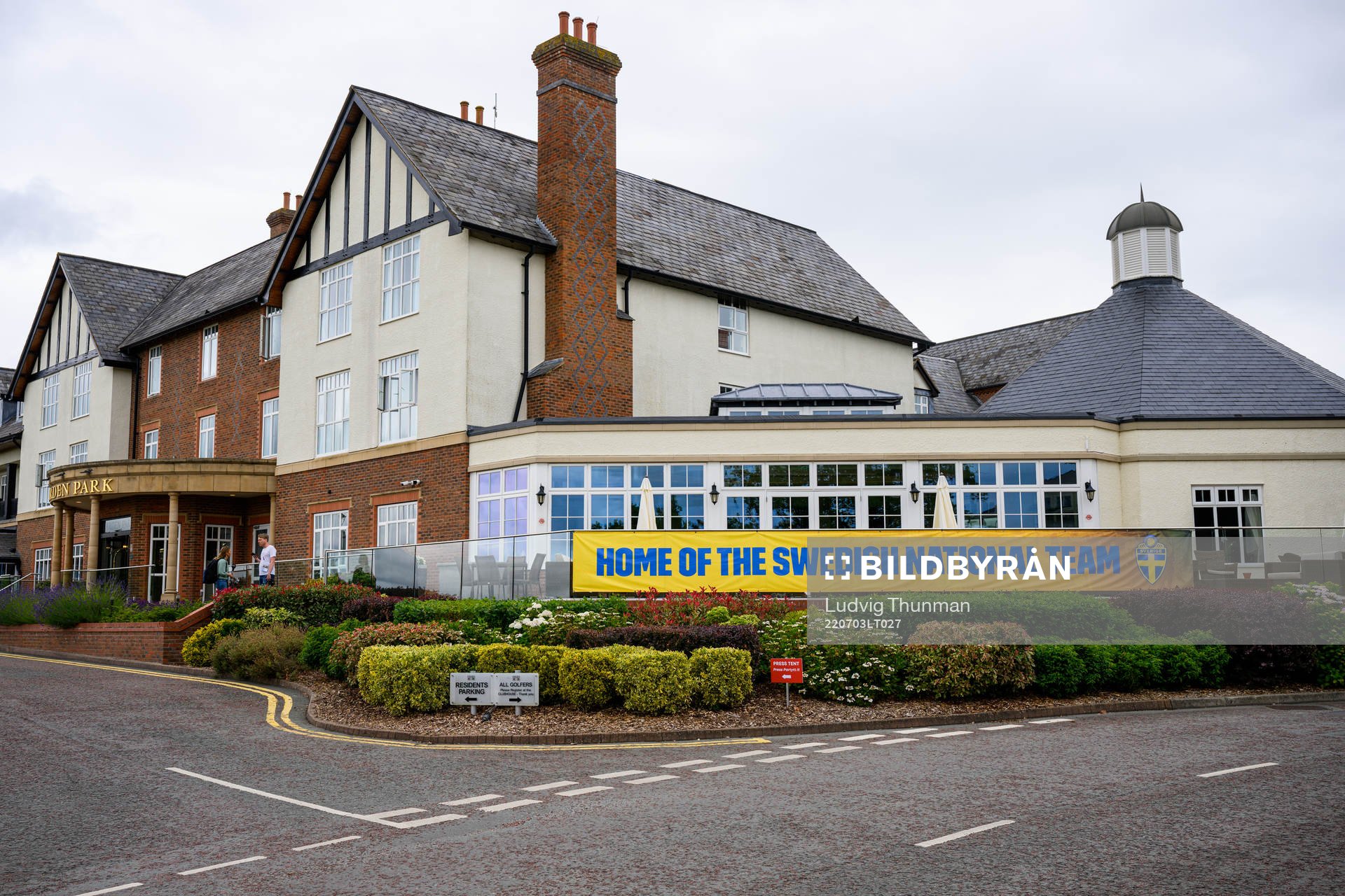 Exterior view of Carden Park Golf Resort, base camp of the