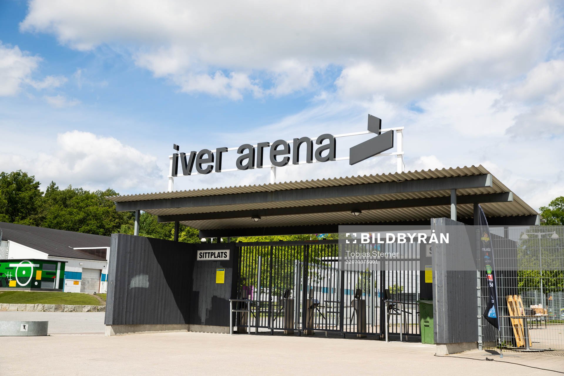 Iver Arena inför fotbollsmatchen i Superettan mellan Västerås SK och Brage den 3 juli 2022 i Västerås. 