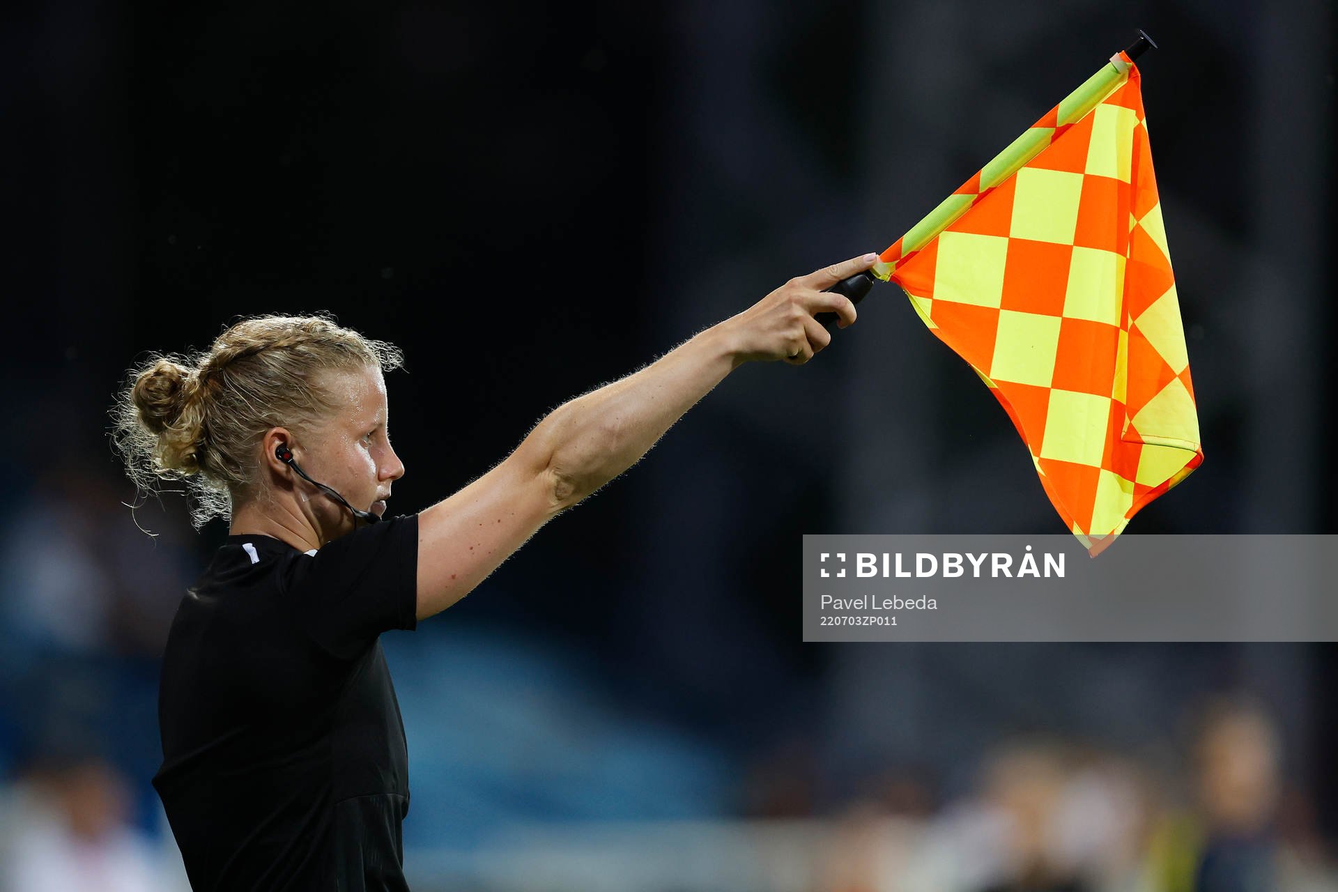 xxxx of Sweden in action against xxxxx of Norway during the football match in The UEFA Womens Under-19 European Championships on July 03 in Opava, Czech Republic.