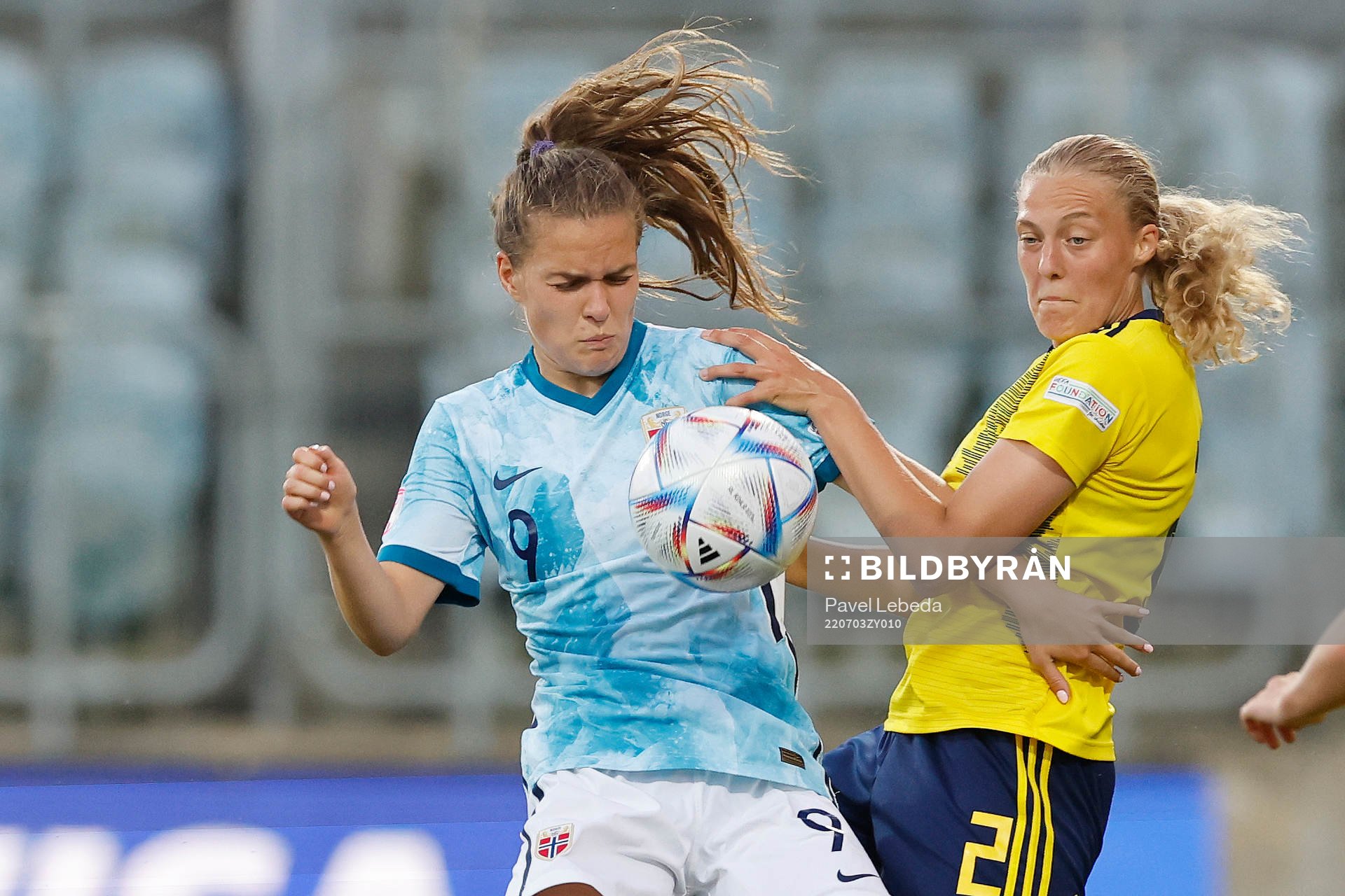 Elma Juntilla Nelhage of Sweden in action against Iris