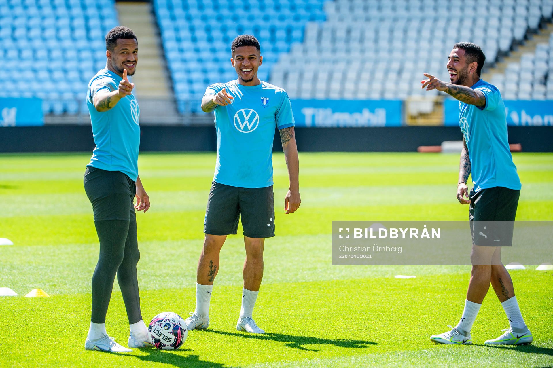 Martin Olsson, Romain Gall och Sergio Pena