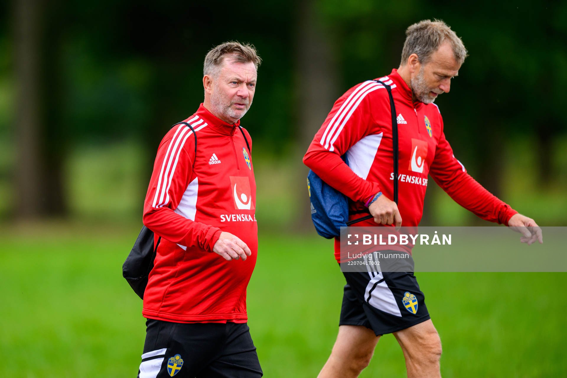 Peter Gerhardsson, head coach and Pontus Ekblom, physio