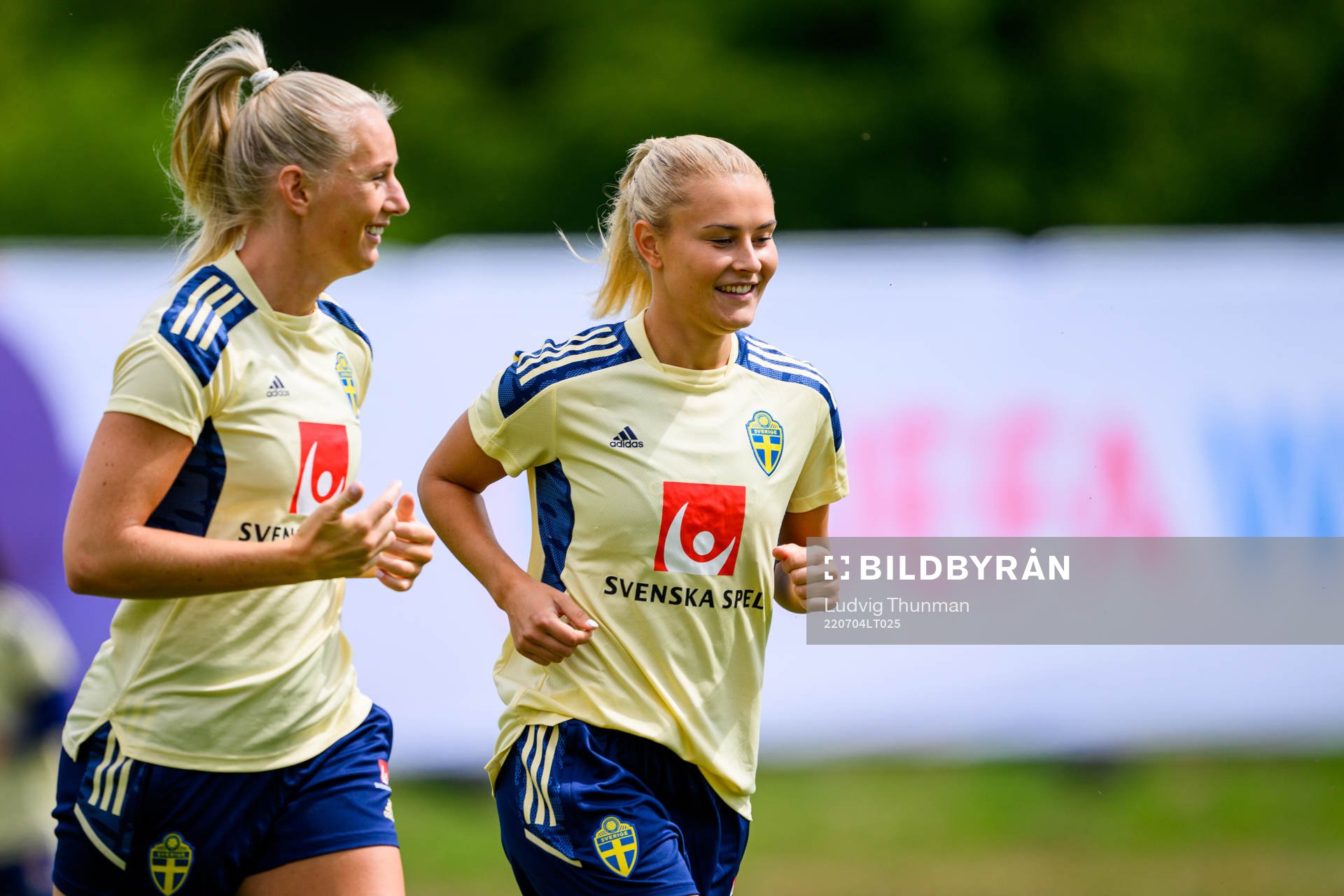 Stina Blackstenius and Amanda Nilden