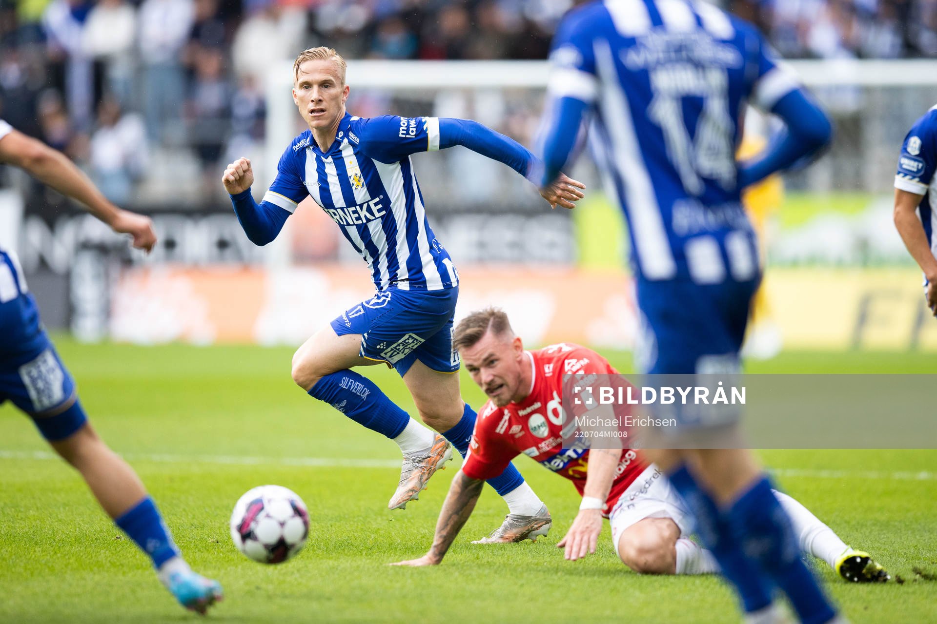 IFK Göteborgs Oscar Wendt och Degerfors Rasmus Örqvist