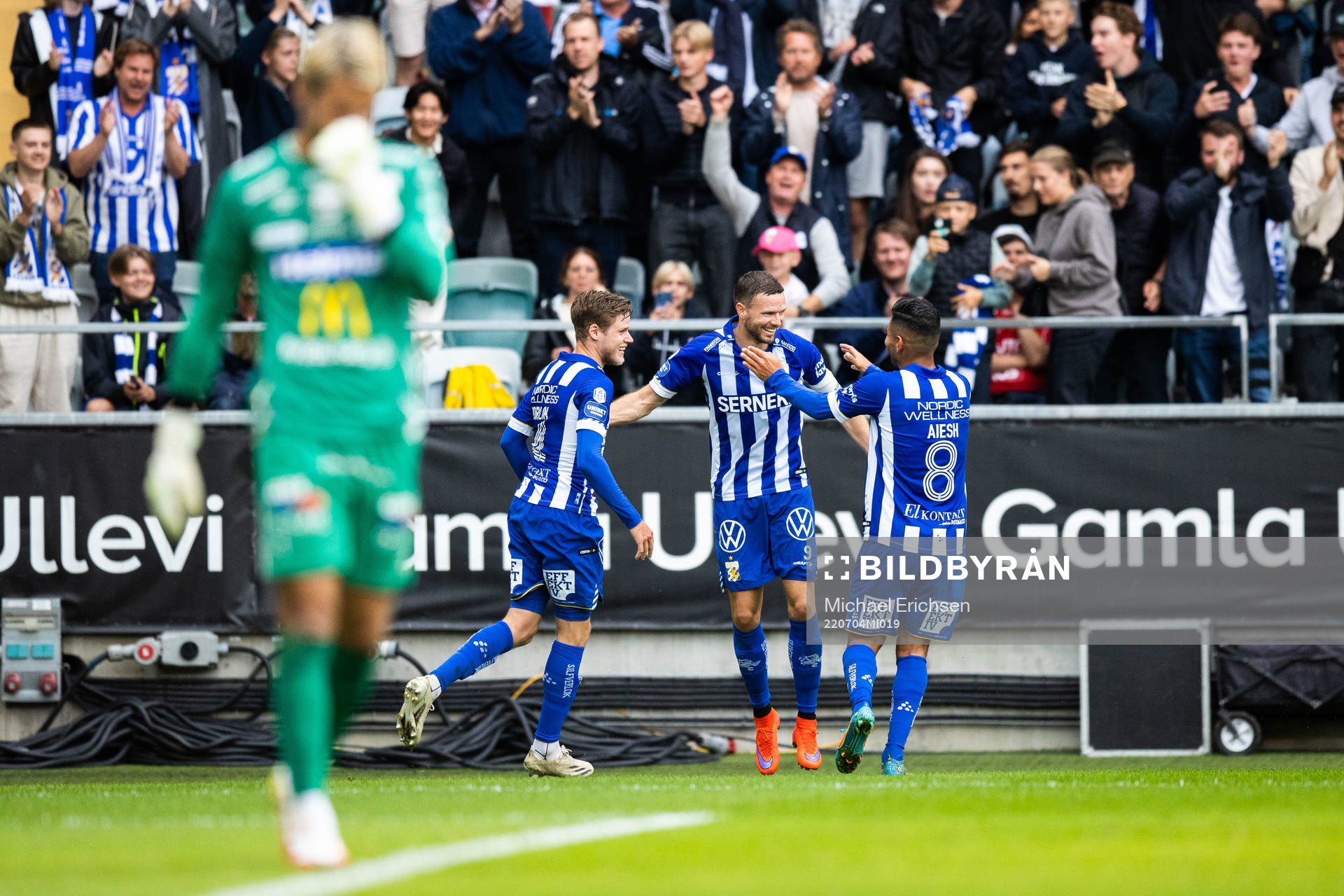 IFK Göteborgs Marcus Berg, Gustaf Norlin och Hosam Aiesh