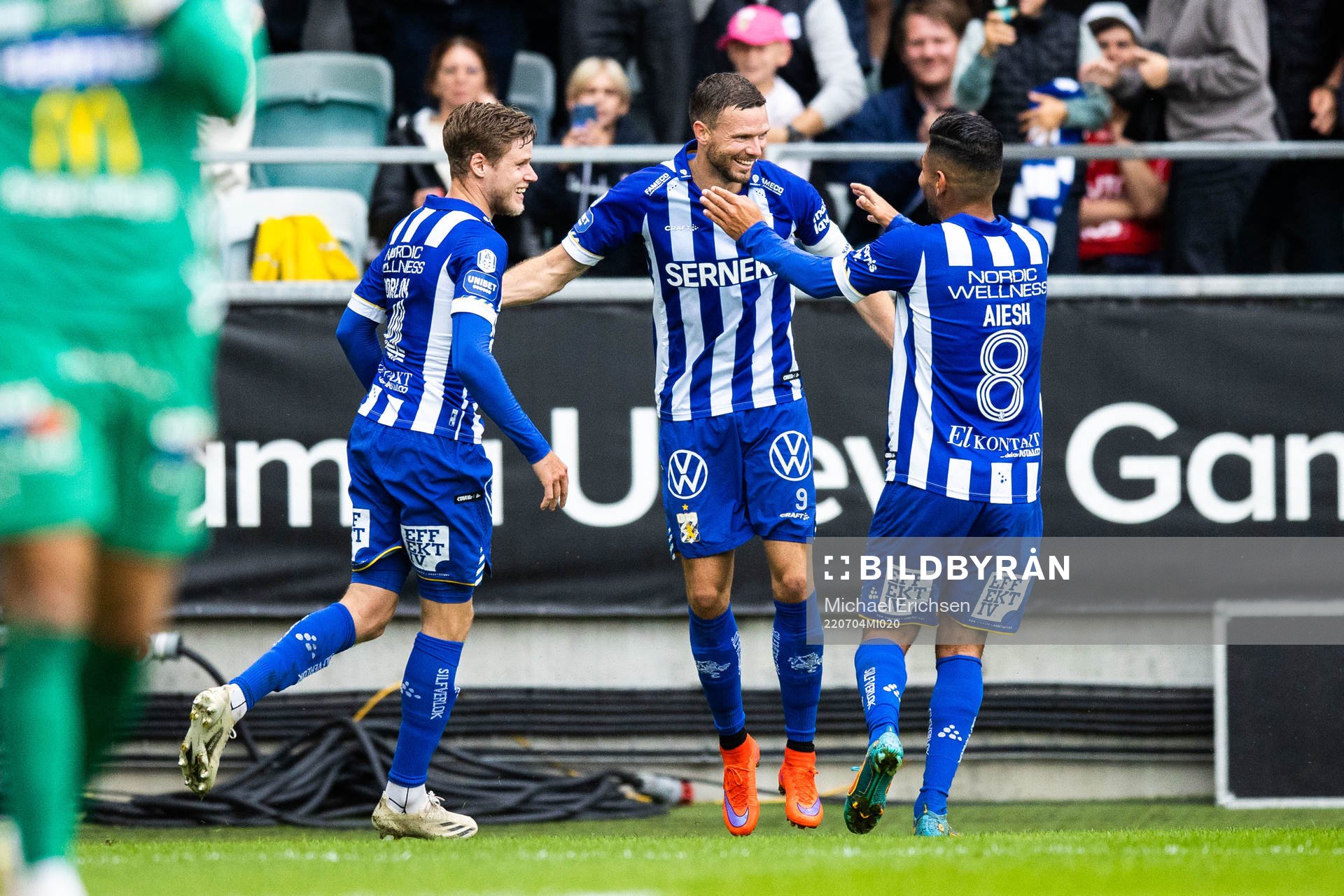 IFK Göteborgs Marcus Berg, Gustaf Norlin och Hosam Aiesh