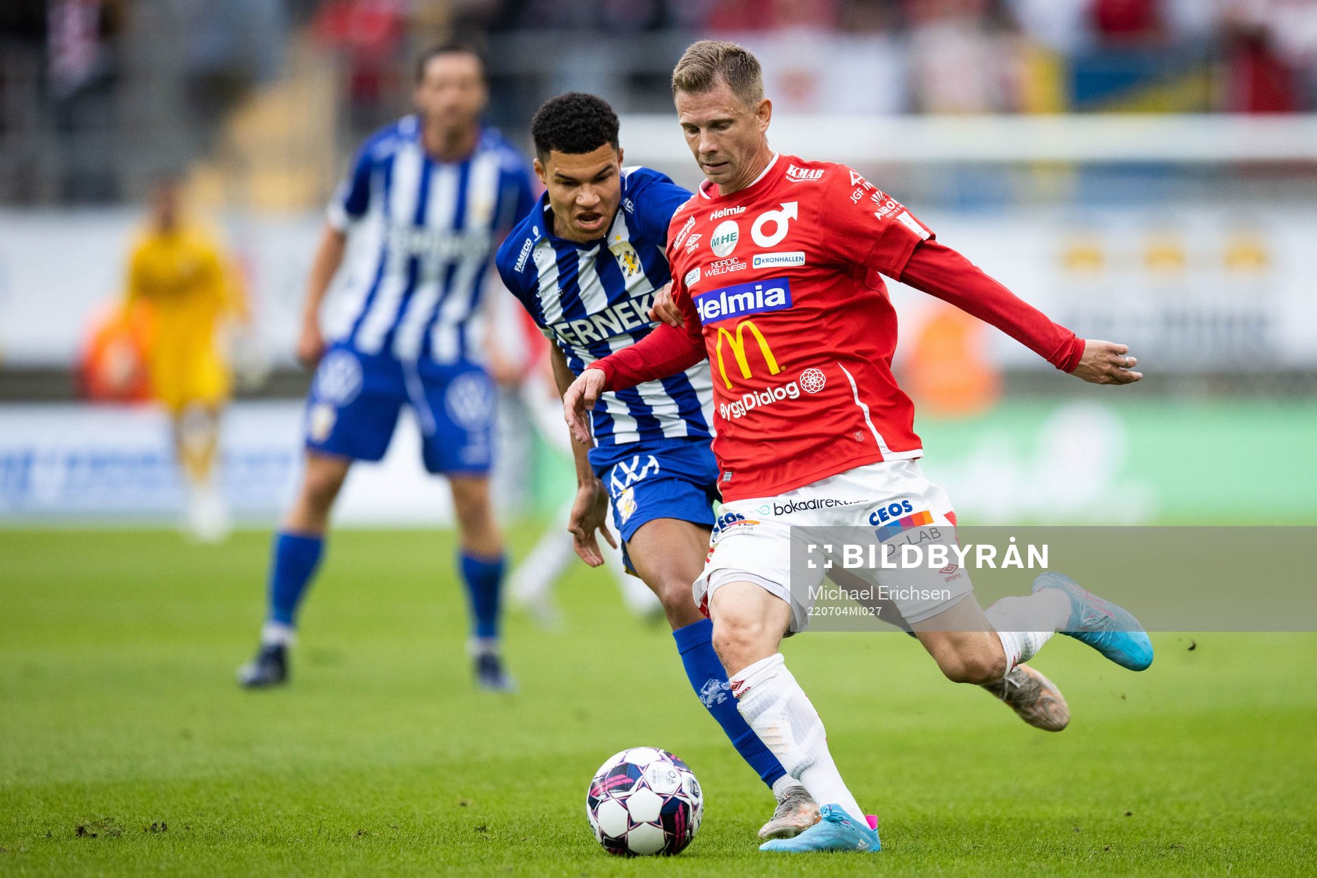 Degerfors Johan Bertilsson och IFK Göteborgs Alexander