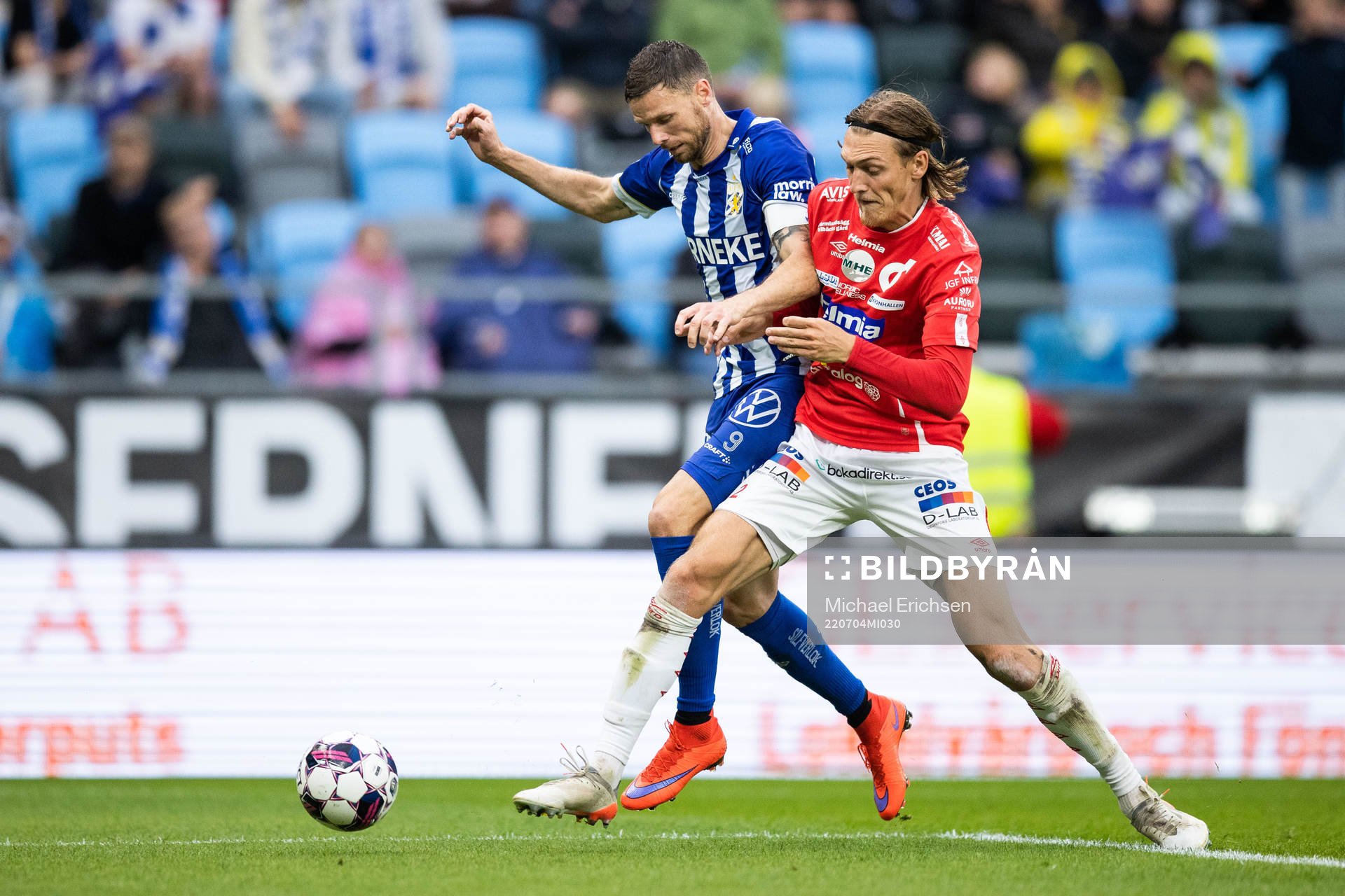 Degerfors Gustav Granath och IFK Göteborgs Marcus Berg