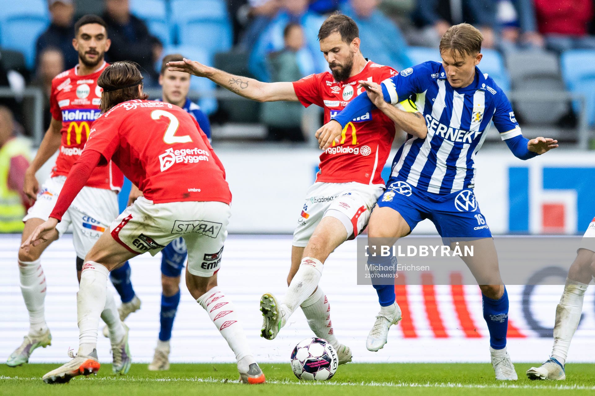 Degerfors Sebastian Ohlsson och IFK Göteborgs Linus