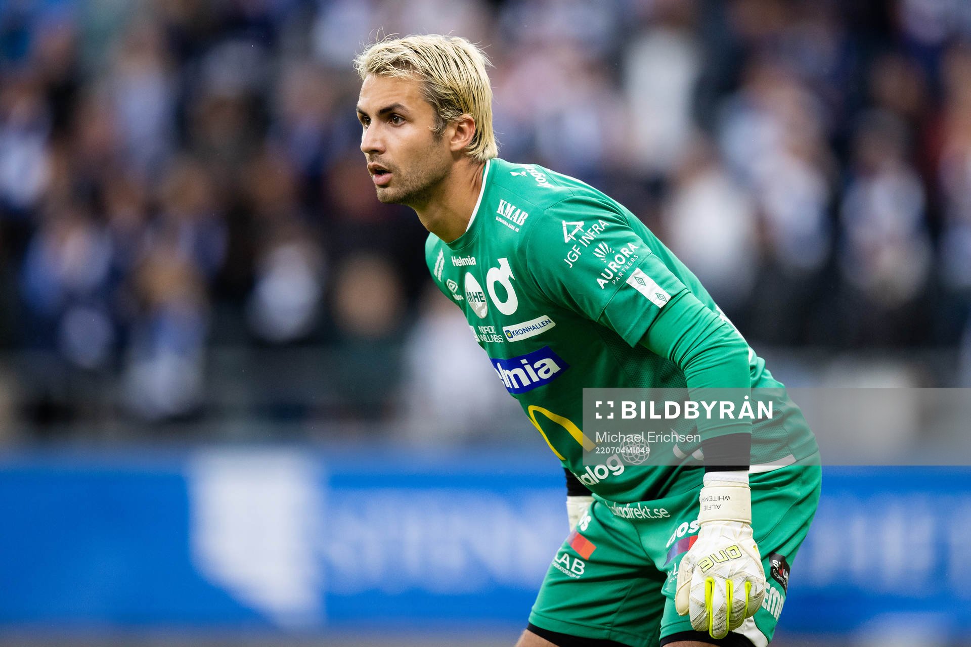 Degerfors målvakt Alfie Malik Whiteman