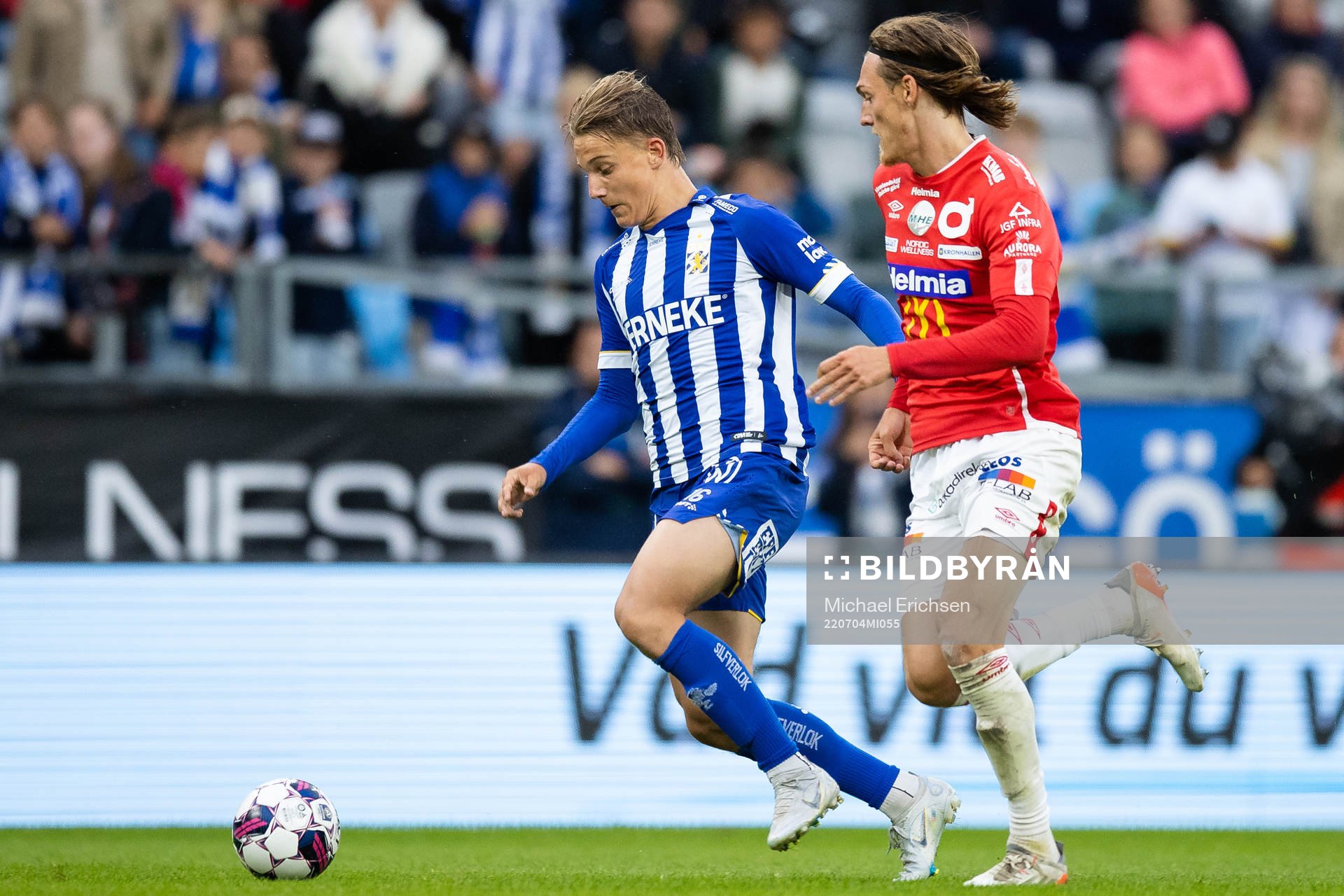 IFK Göteborgs Linus Carlstrand och Degerfors Gustav Granath