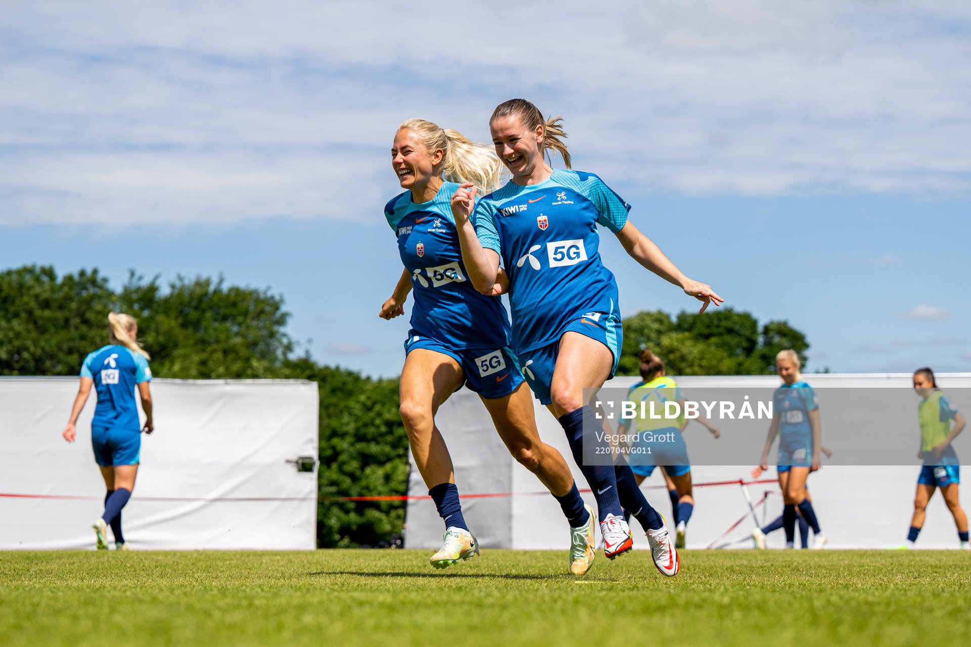 Guro Bergsvand and Elisabeth Terland of the Norwegian