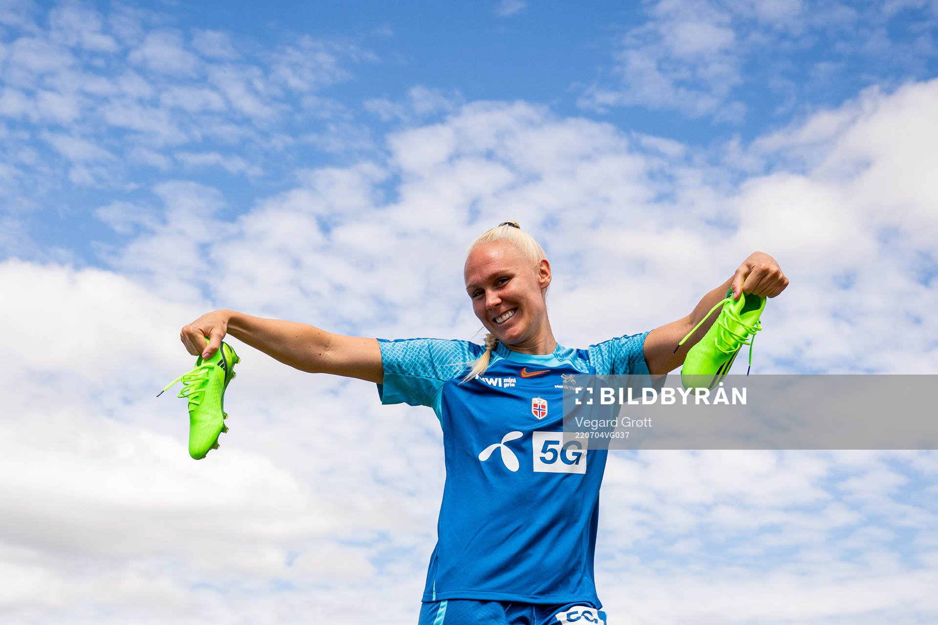 Maria Thorisdottir of the Norwegian national football team