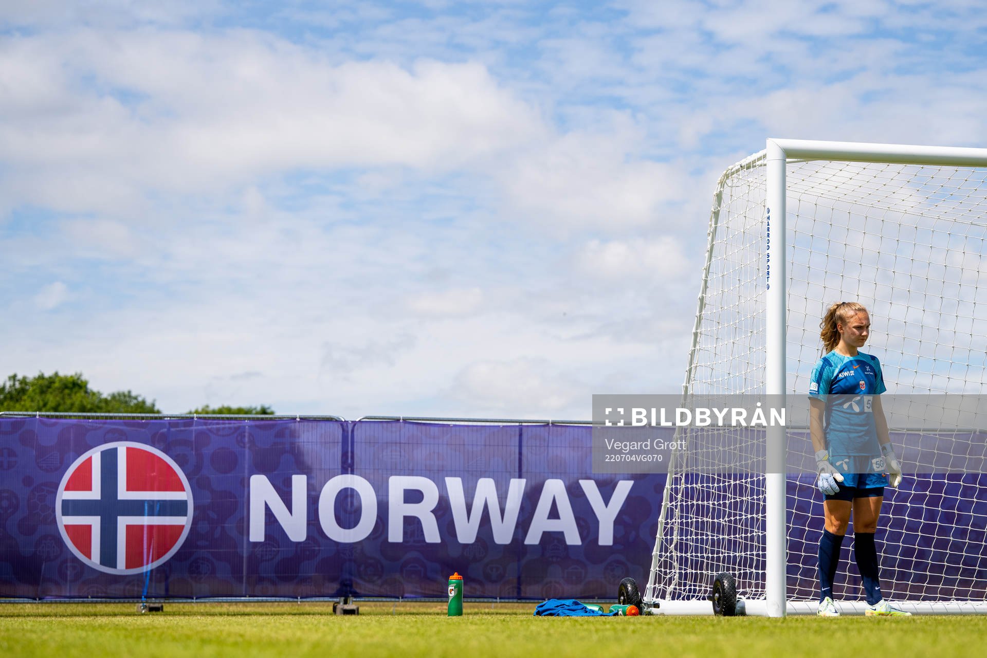 Goalkeeper Sunniva Skoglund of the Norwegian national