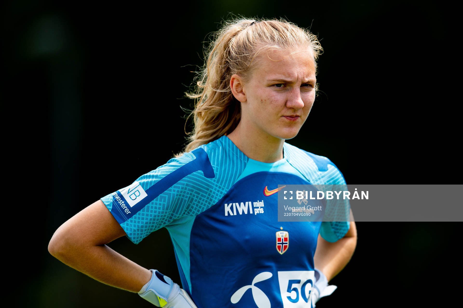 Goalkeeper Sunniva Skoglund of the Norwegian national