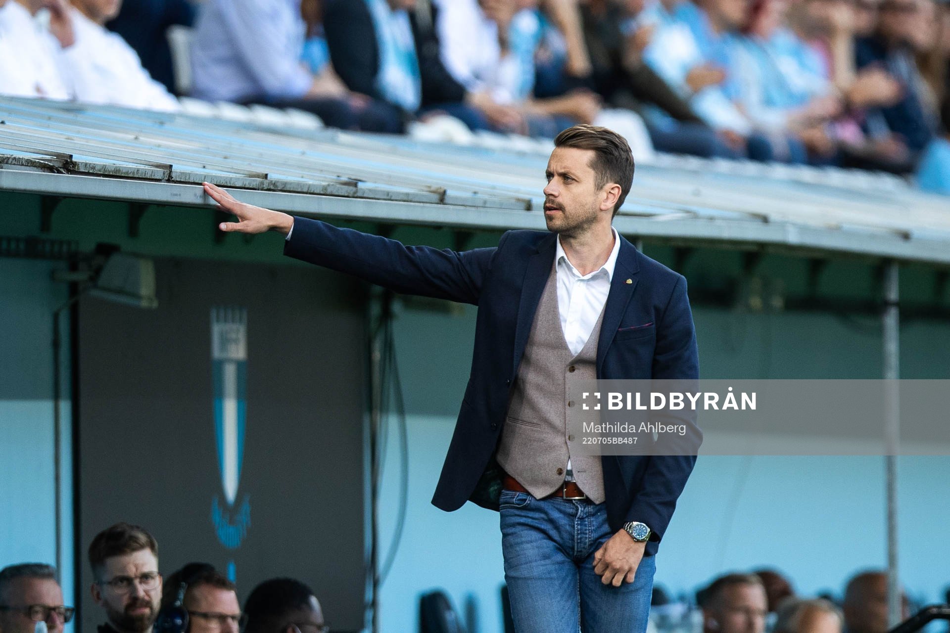 Kari Arnason, sports director of Vikingur during the UEFA Champions League qualifying match between Malmö FF and Vikingur on July 5, 2022 in Malmö.