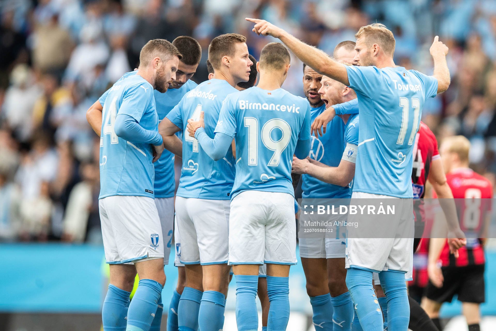 Martin Olsson of Malmö FF celebrates