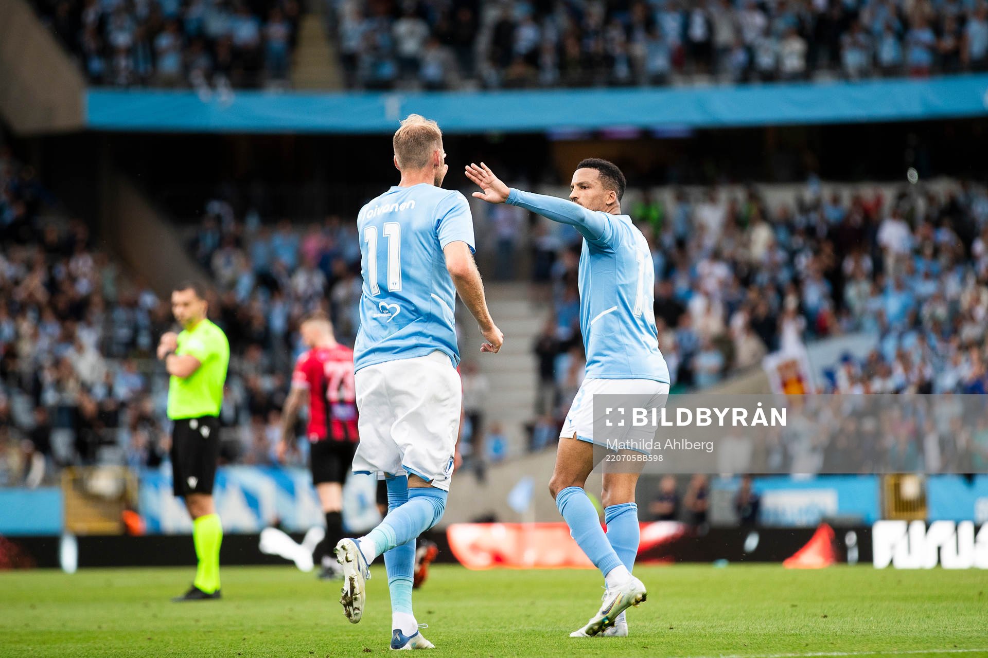 Martin Olsson and Ola Toivonen of Malmö FF
