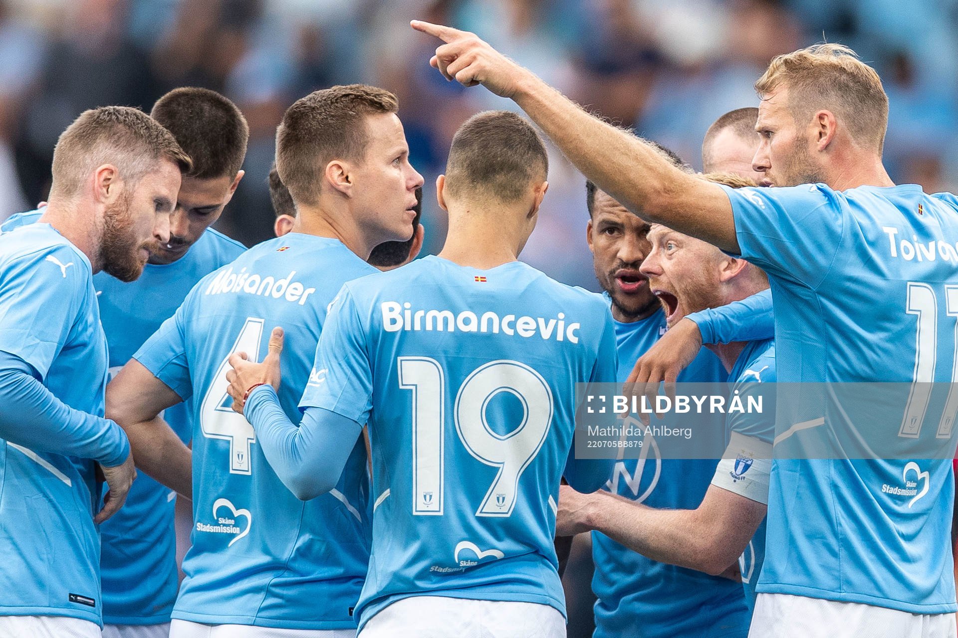 Martin Olsson and Anders Christiansen of Malmö FF