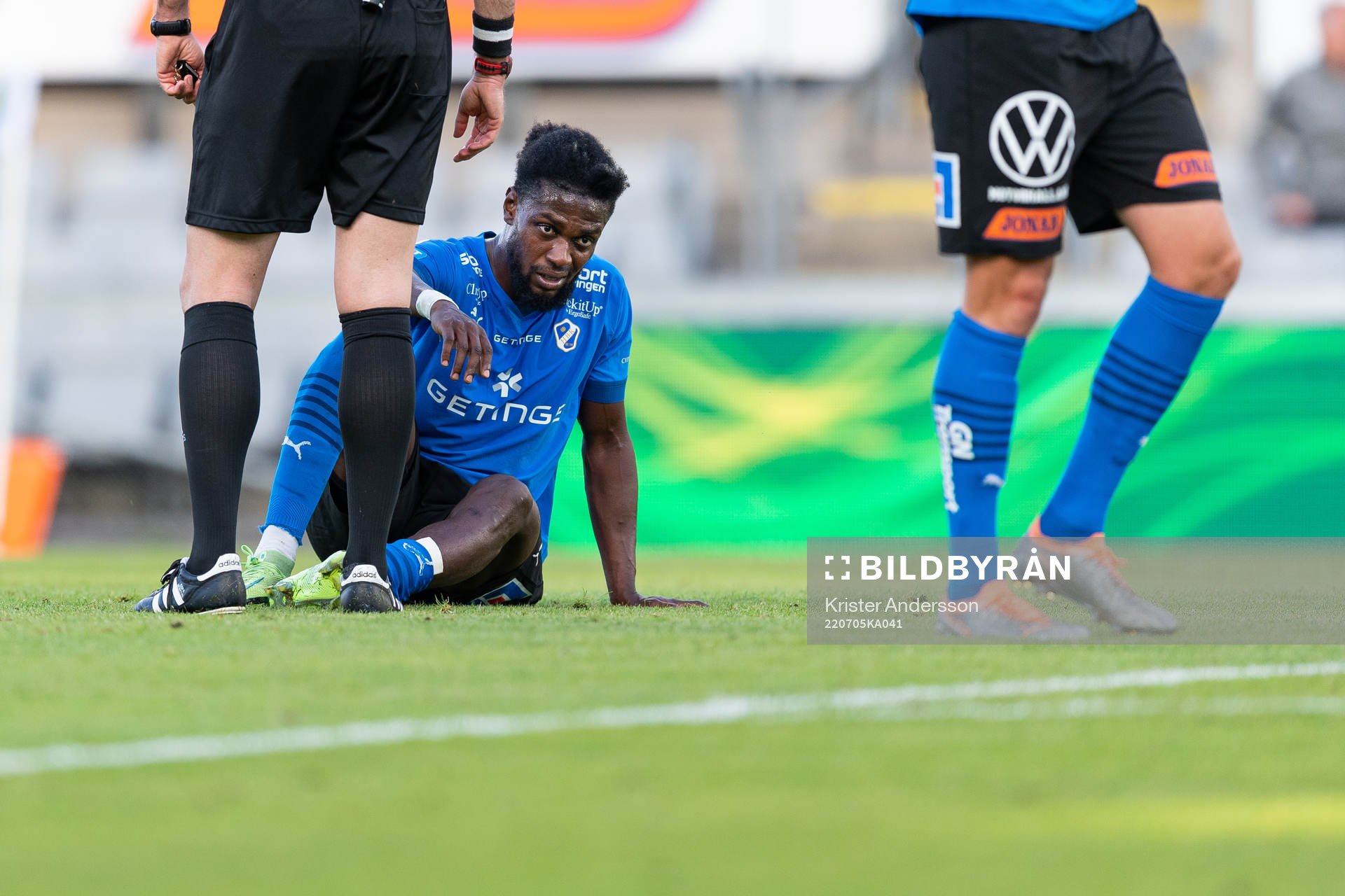 Halmstads Joseph Baffo har ont