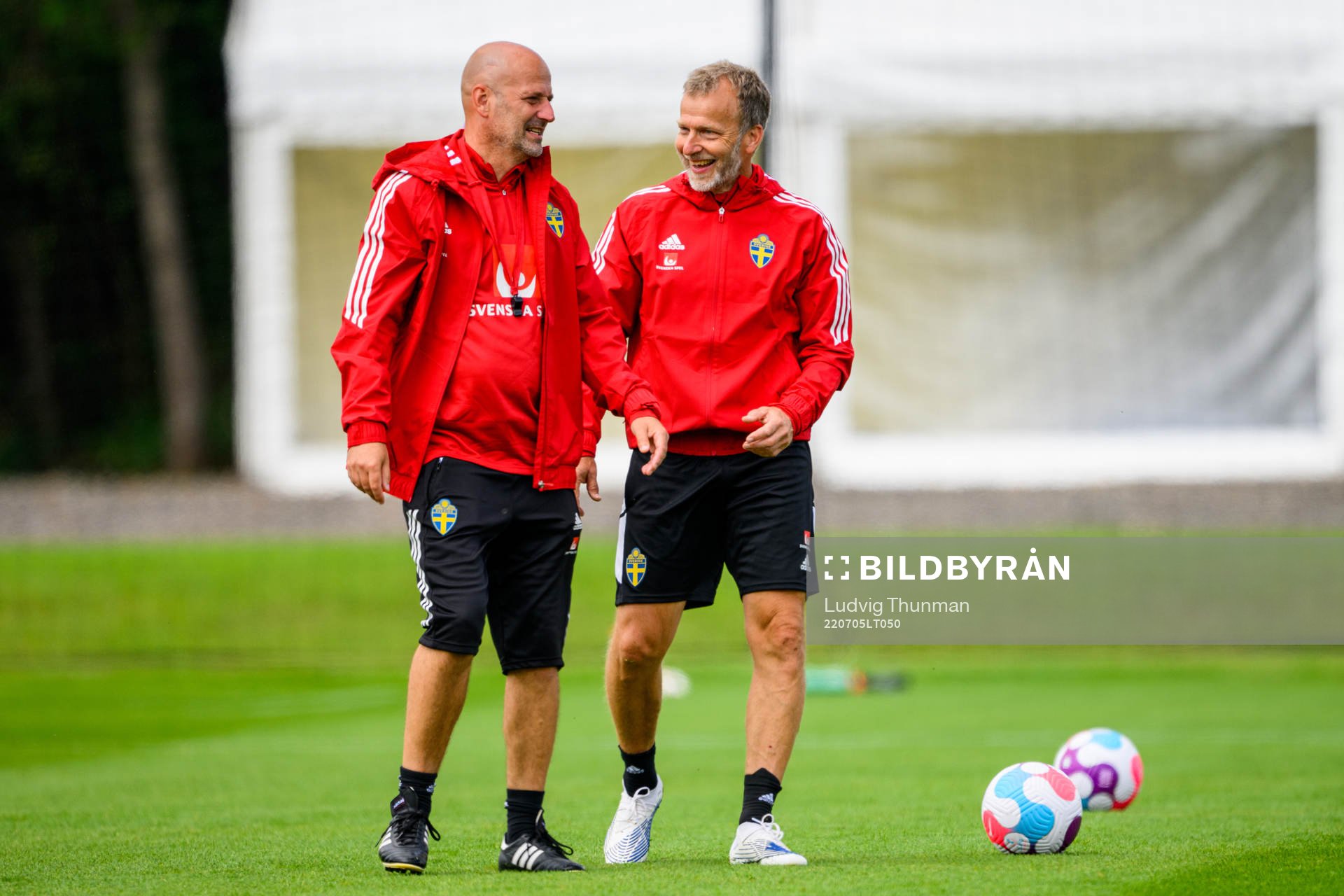Magnus Wikman, assistant coach and Pontus Ekblom, physio