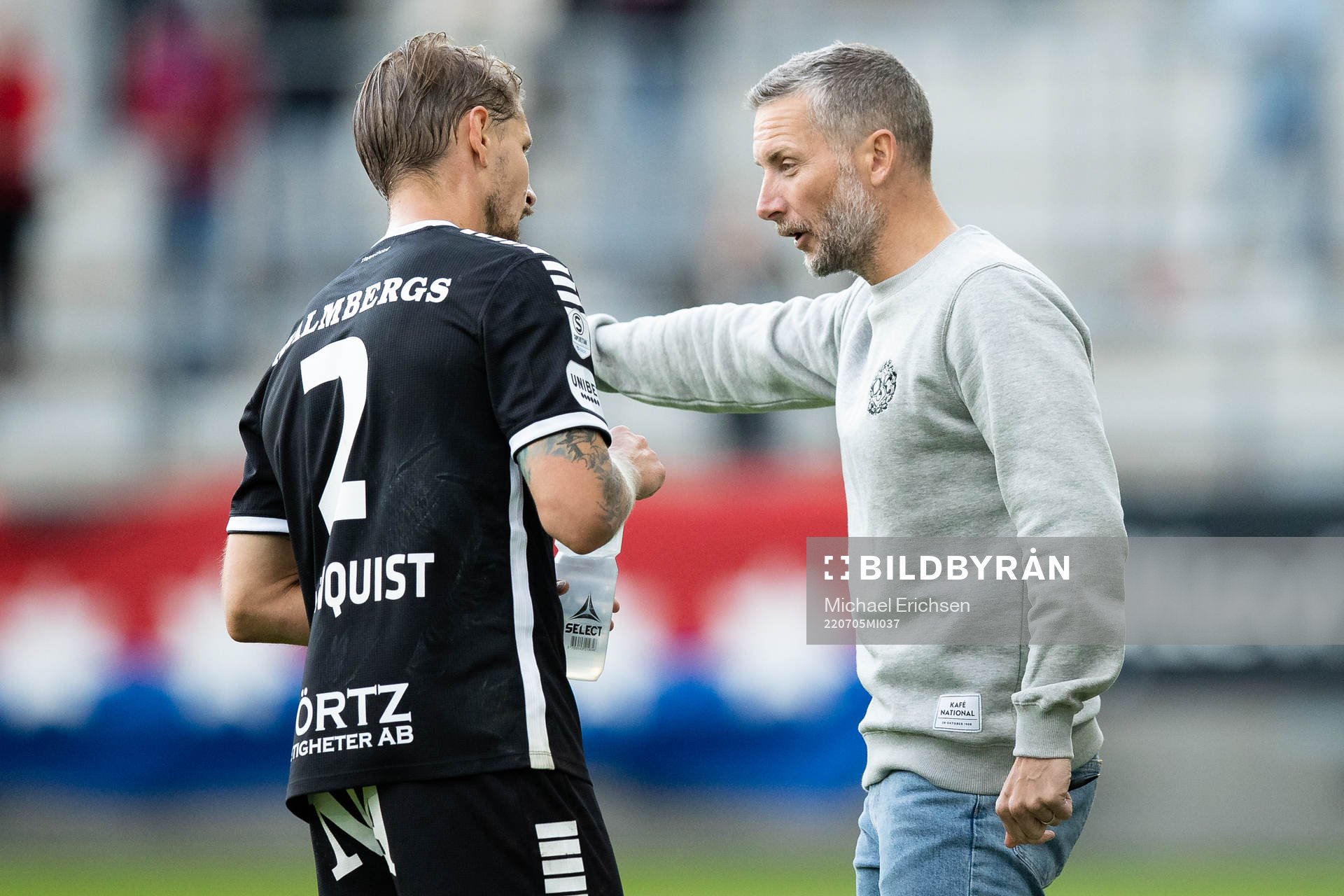 Örebros Daniel Björnquist och tränare Axel Kjäll