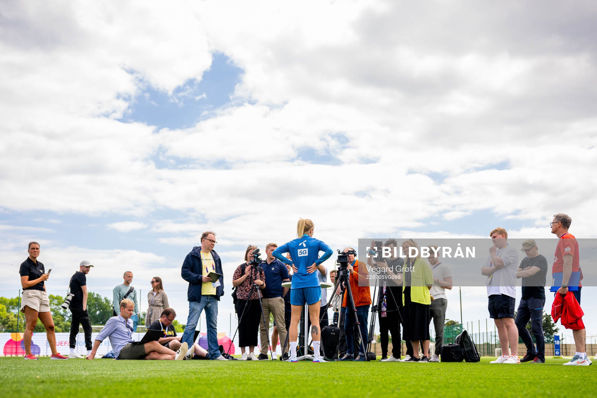 Ada Hegerberg of the Norwegian national football team talks