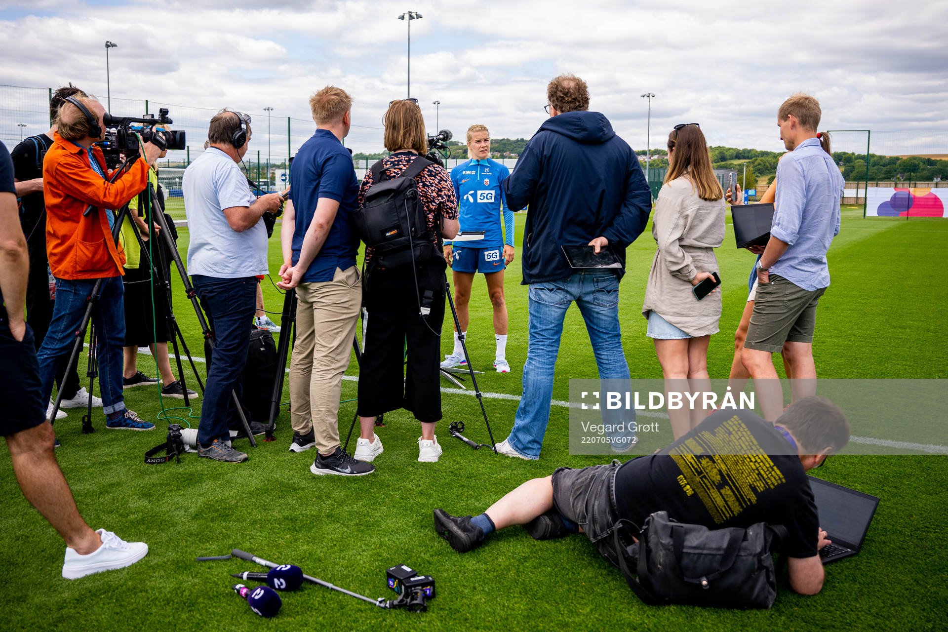 Ada Hegerberg of the Norwegian national football team talks