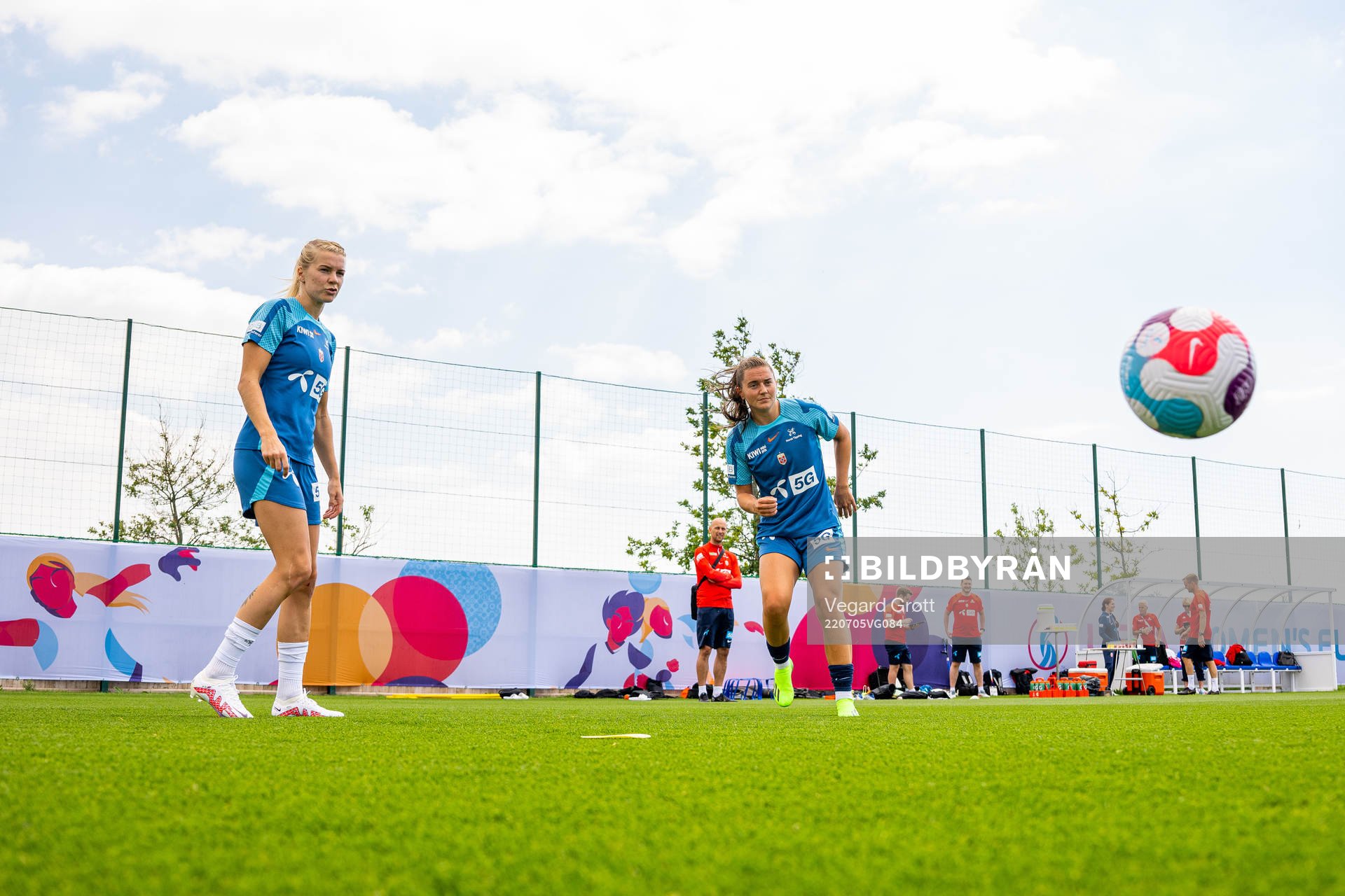 Ada Hegerberg and Vilde Bøe Risa of the Norwegian national