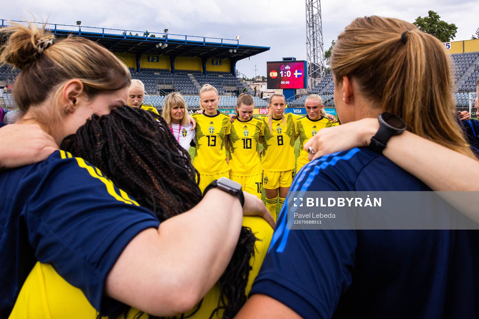 Matilda Vinberg, Bea Sprung and Sara Eriksson of Sweden