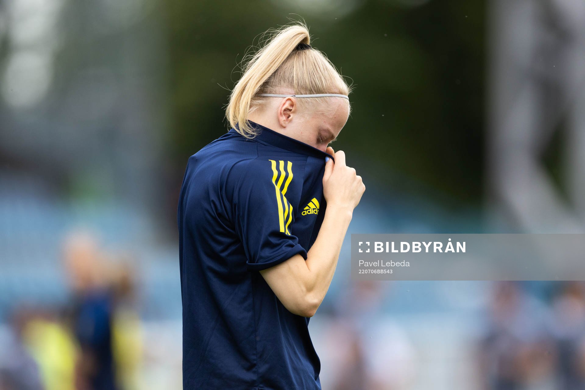 Anna Sandberg of Sweden looks dejected