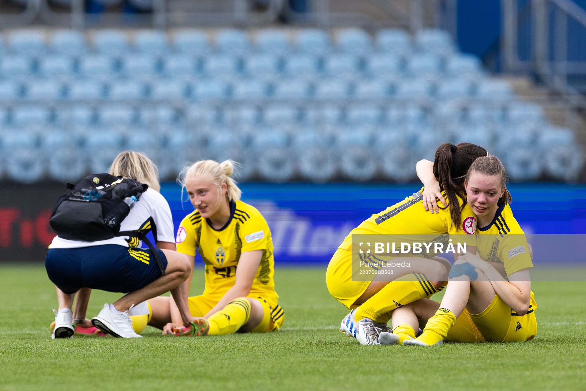 Wilma Leidhammar, Lisa Björk and Bea Sprung of Sweden