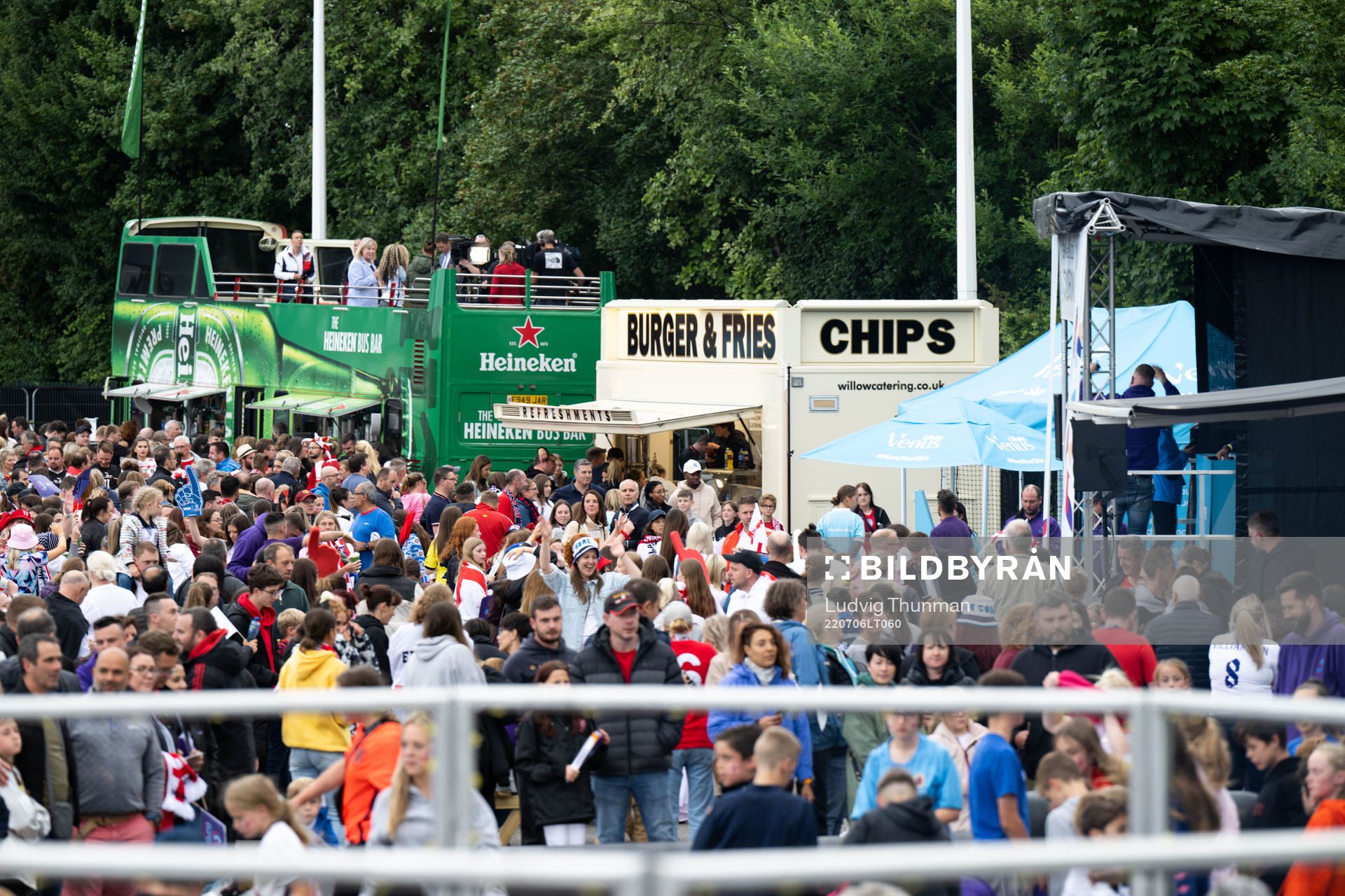 Spectators outside Old Trafford