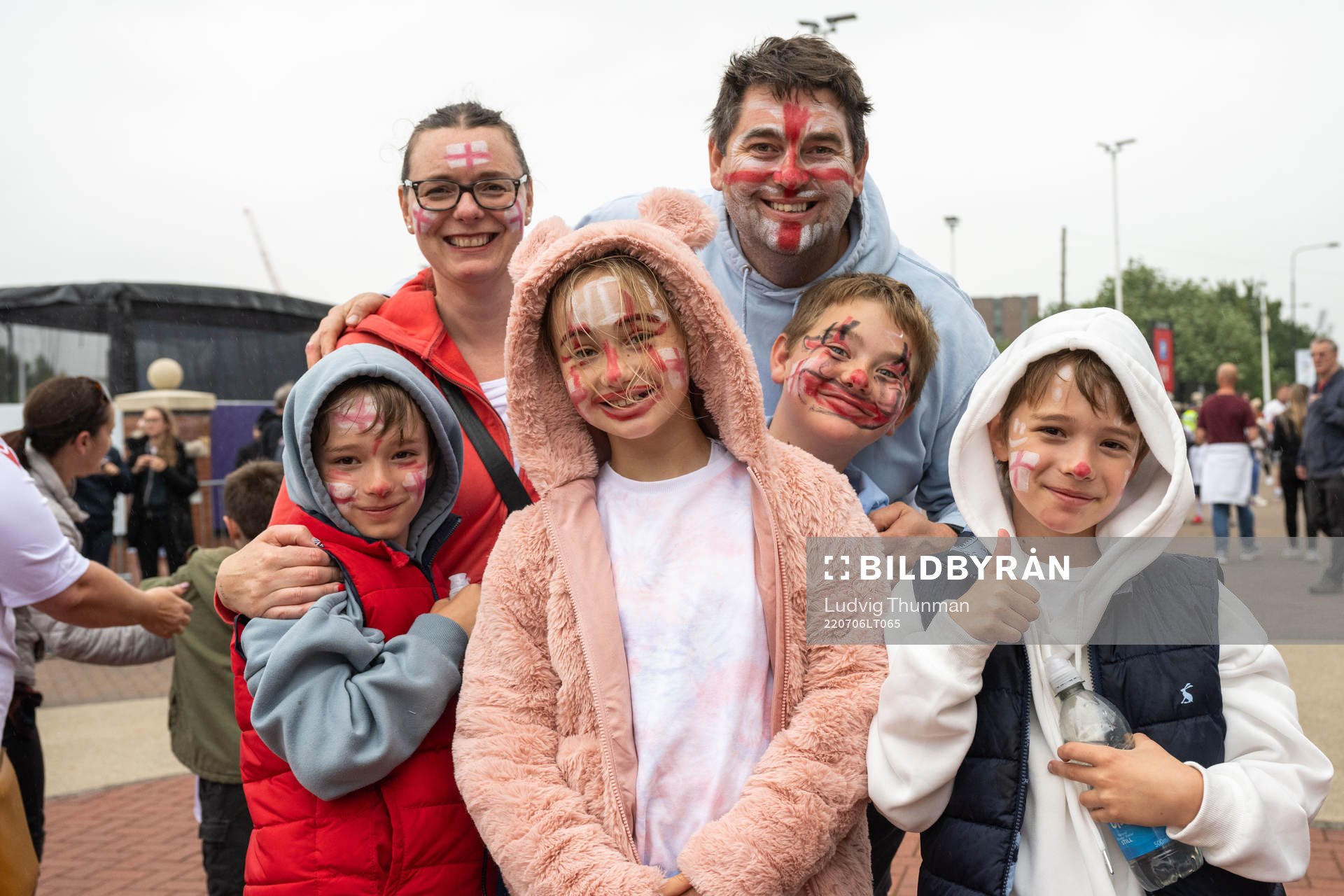 Spectators outside Old Trafford