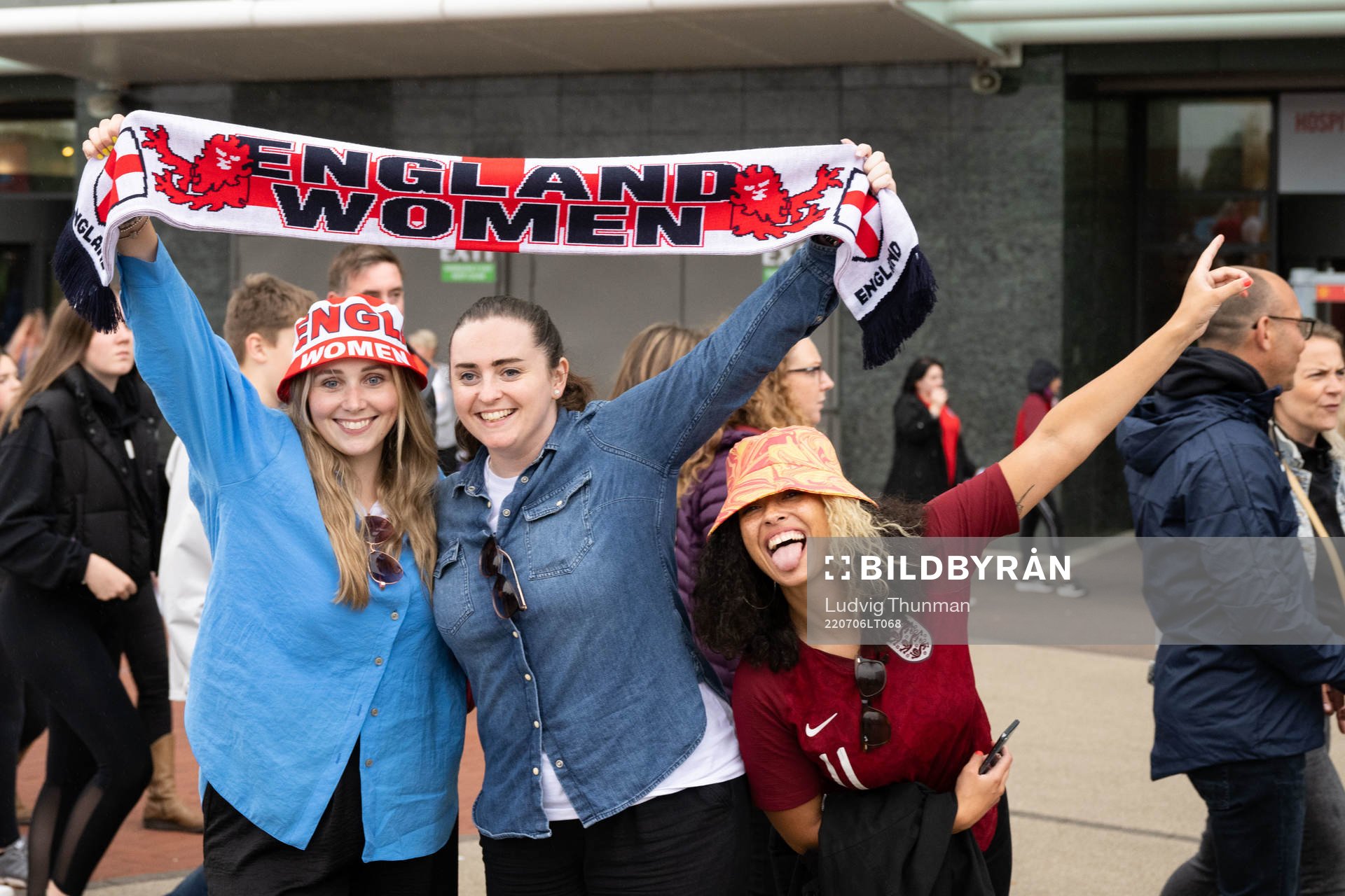 Spectators outside Old Trafford