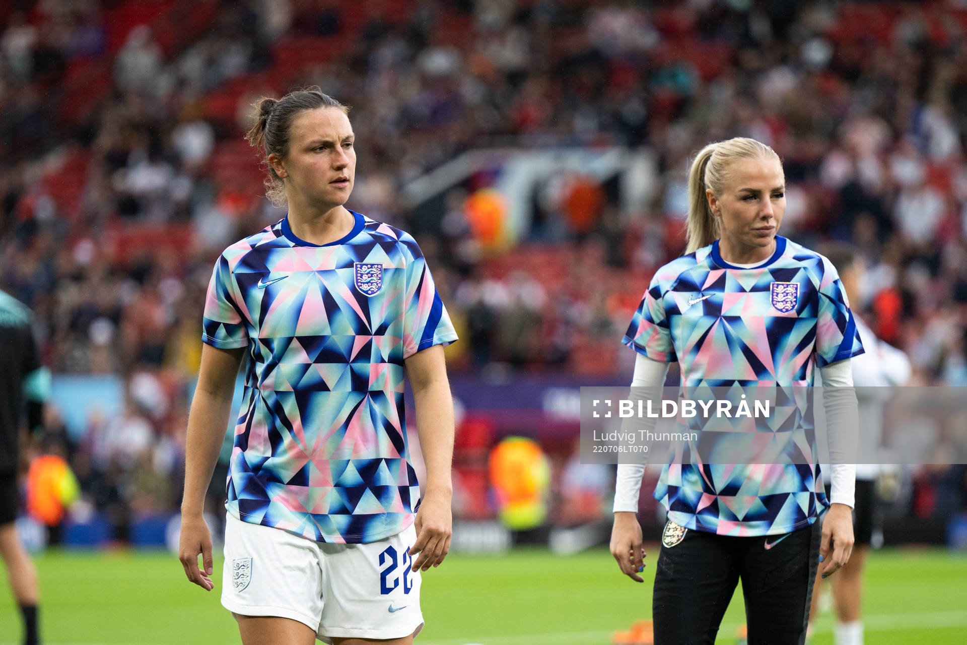 Lotte Wubben-Moy of England ahead of the UEFA Women's Euro 2022 group stage match between England and Austria on July 6, 2022 in Manchester.