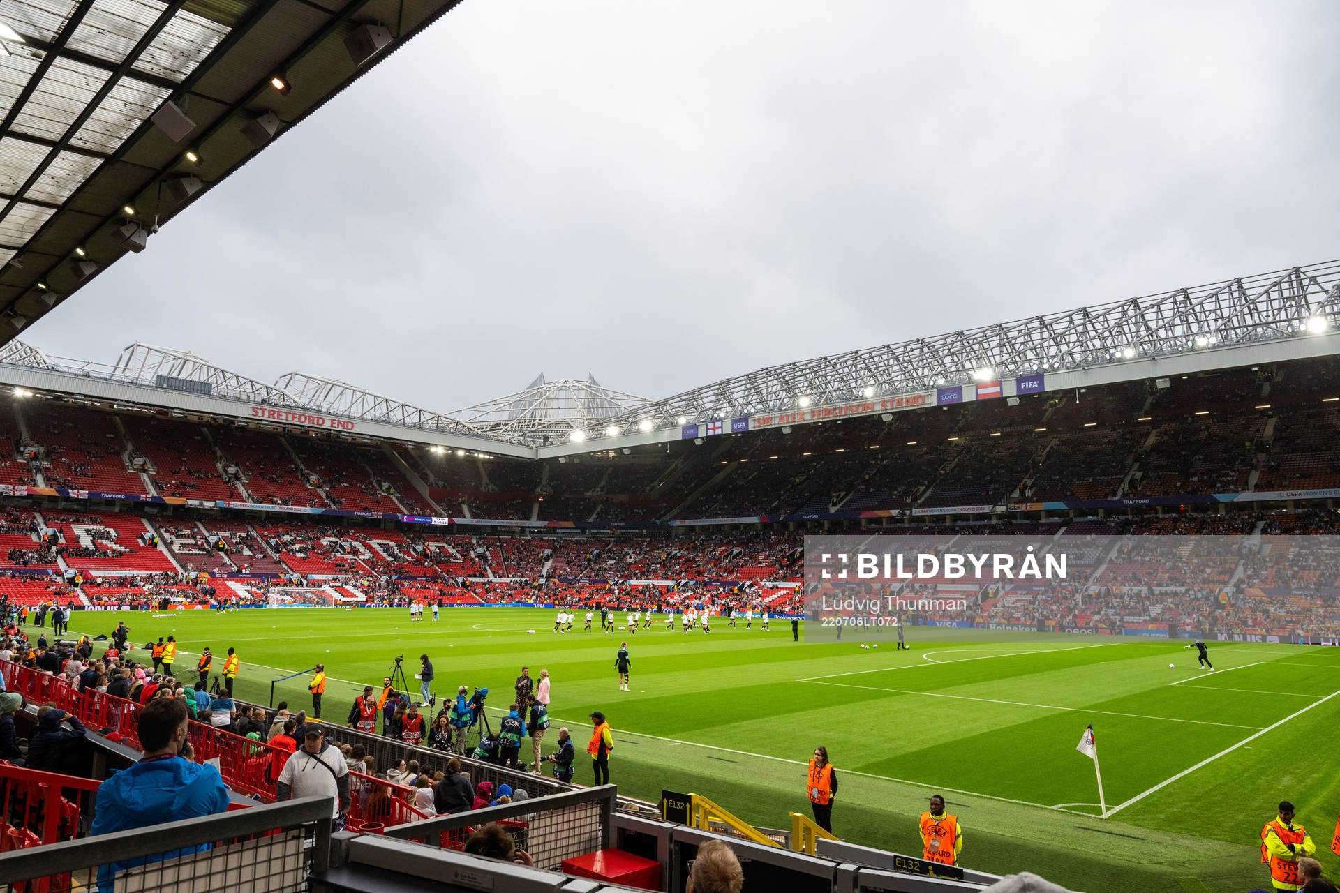 Interior view of Old Trafford Stadium