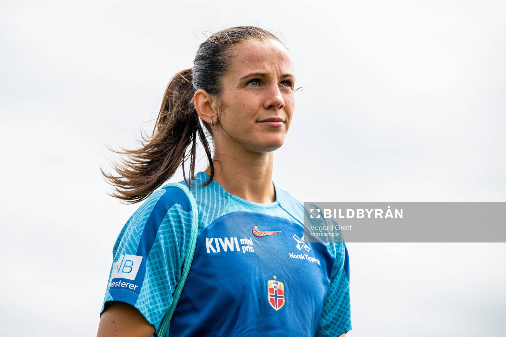 Tuva Hansen of the Norwegian national football team at a