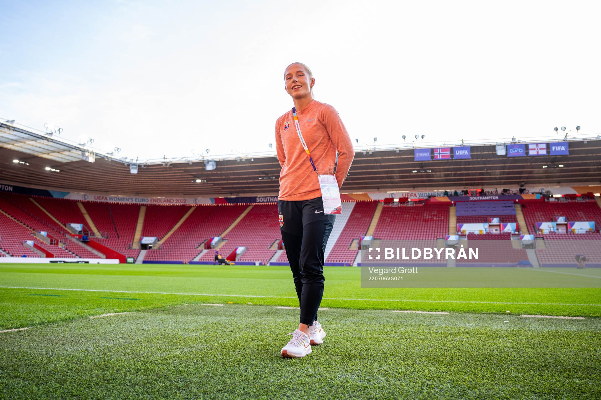 Thea Bjelde of the Norwegian national football team