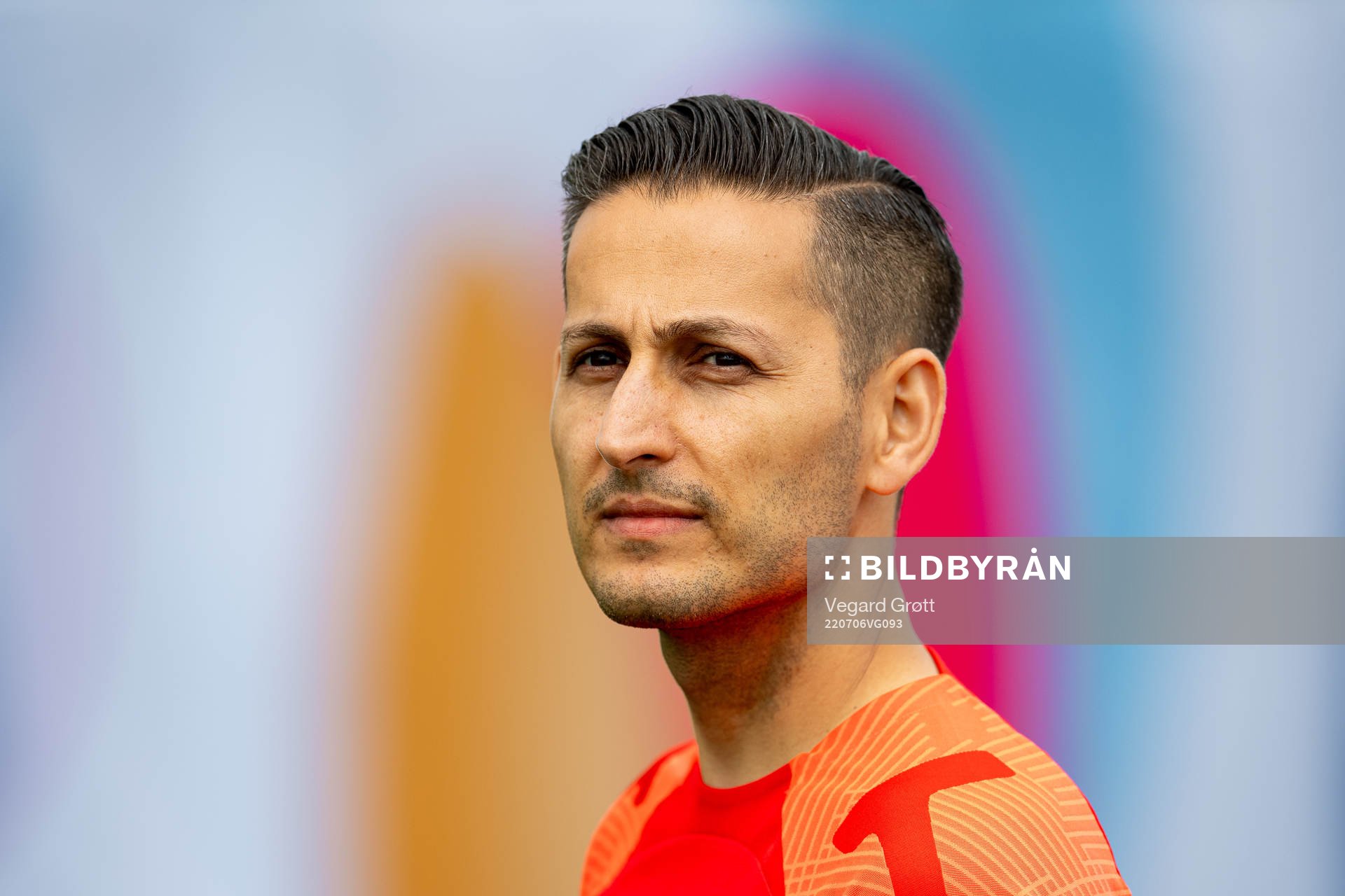 Said Tutunchian, doctor of the Norwegian national football team, at a training session during the UEFA Women's Euro 2022 Championship on July 6, 2022 in Brighton.