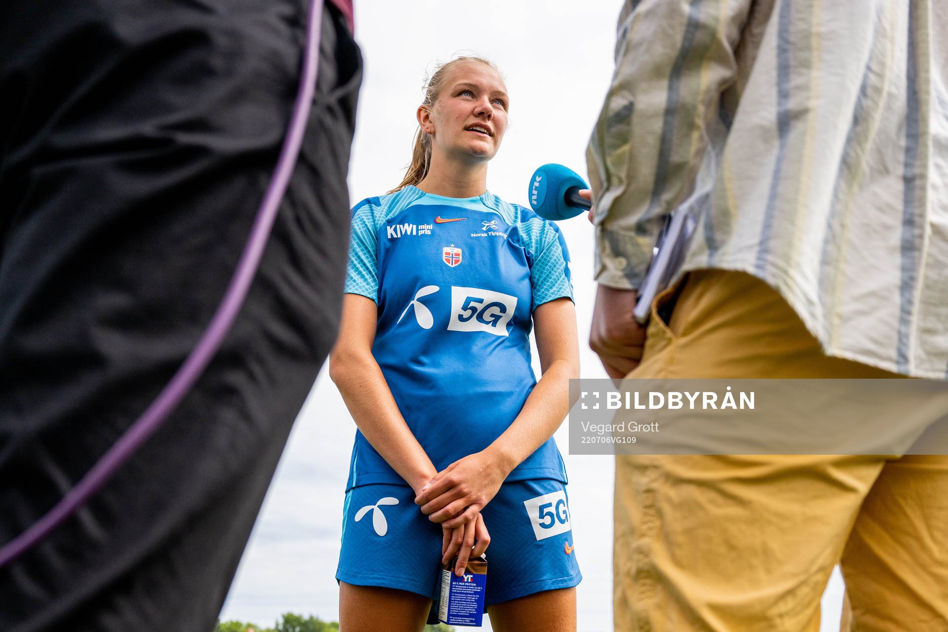 Frida Maanum of the Norwegian national football team at a