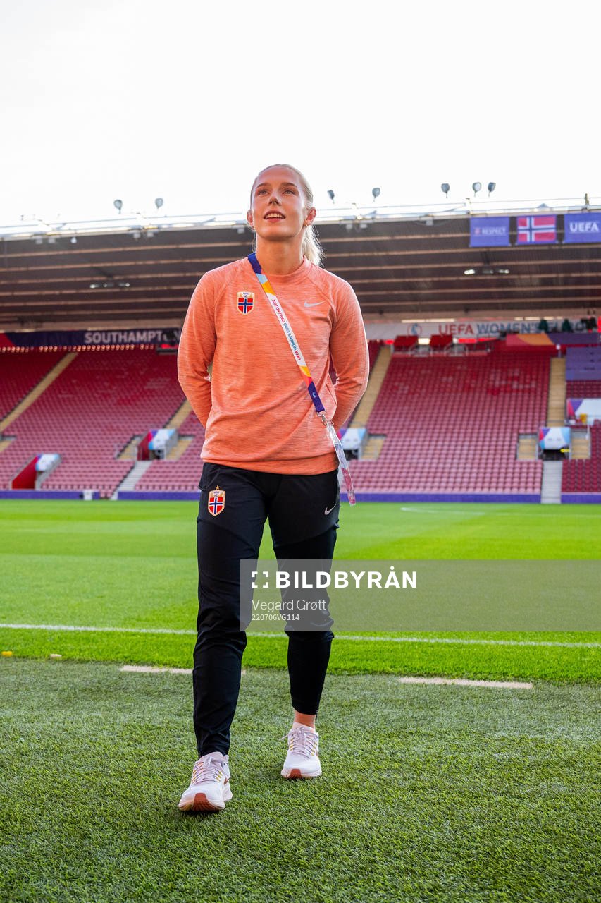 Thea Bjelde of the Norwegian national football team