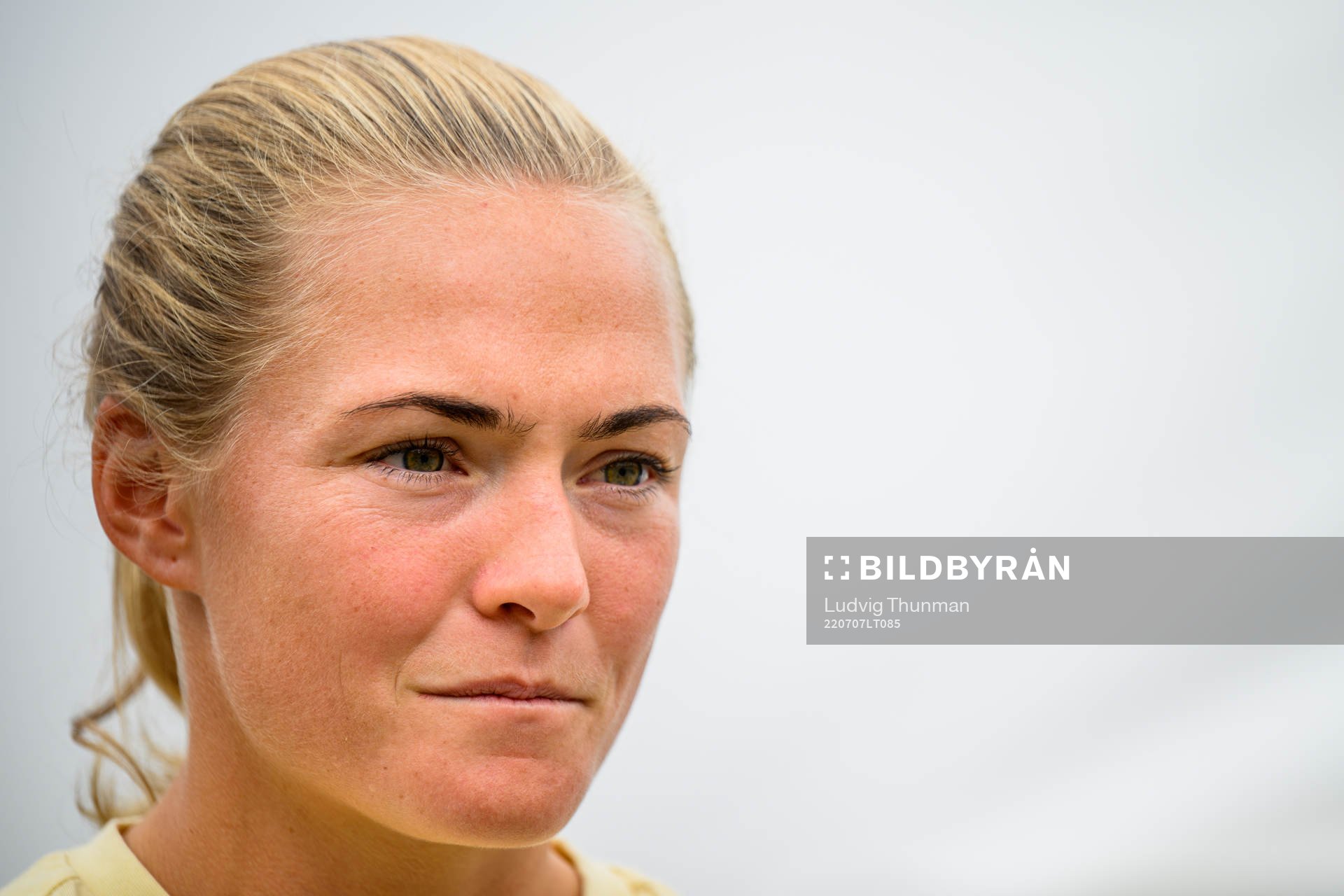 Magdalena Eriksson is interviewed by the media