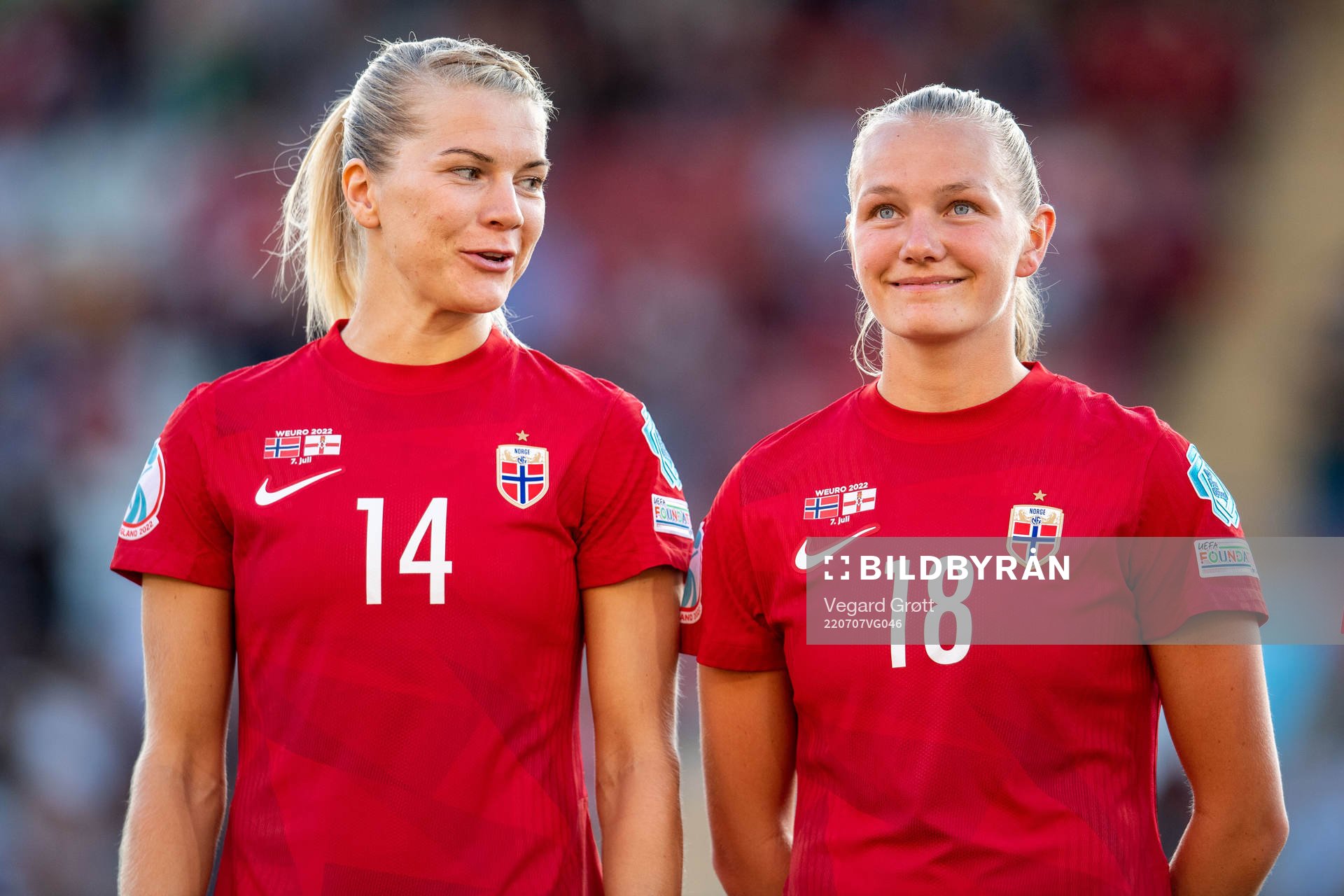 Ada Hegerberg and Frida Maanum
