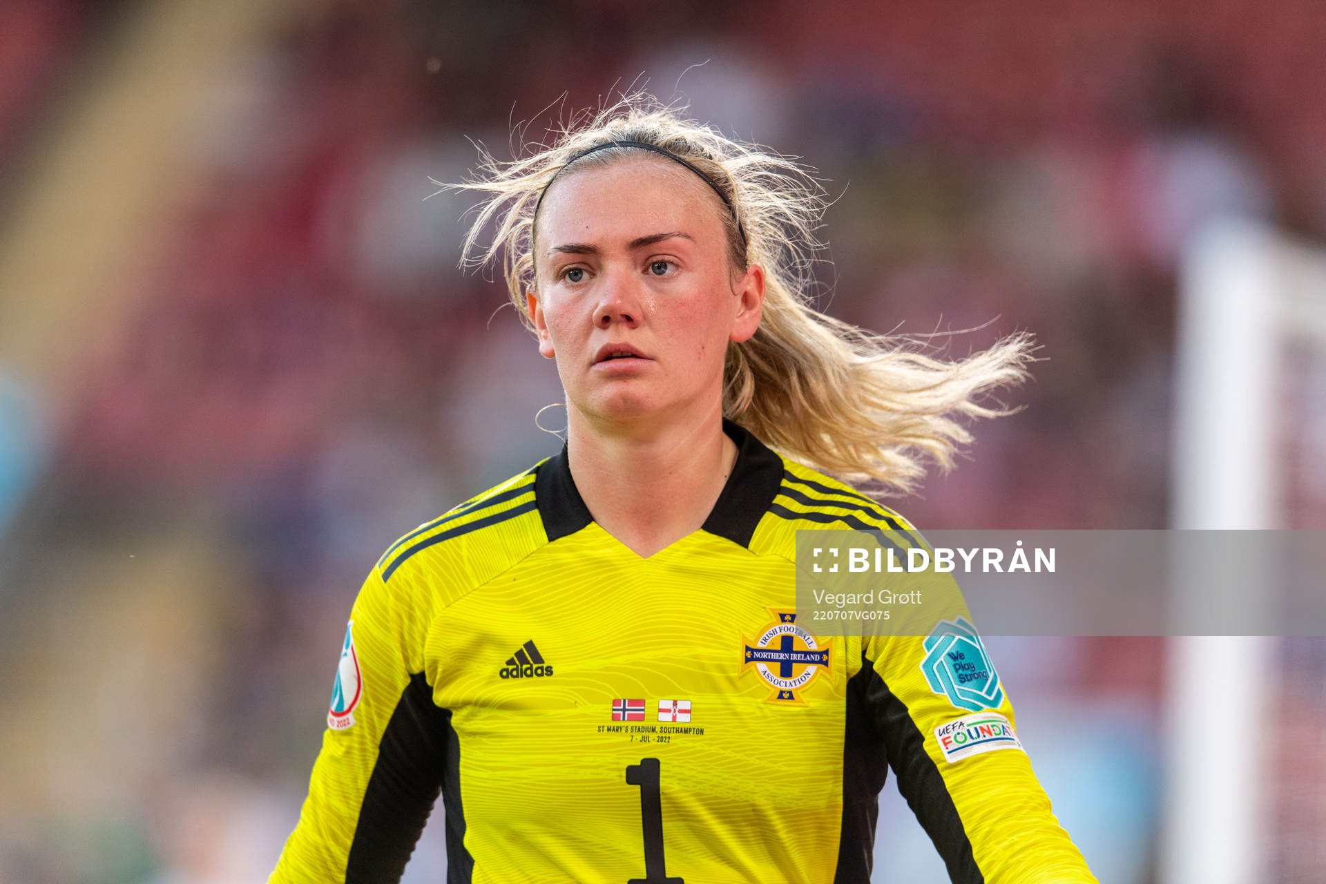 Goalkeeper Jacqueline Burns  of Northern Ireland