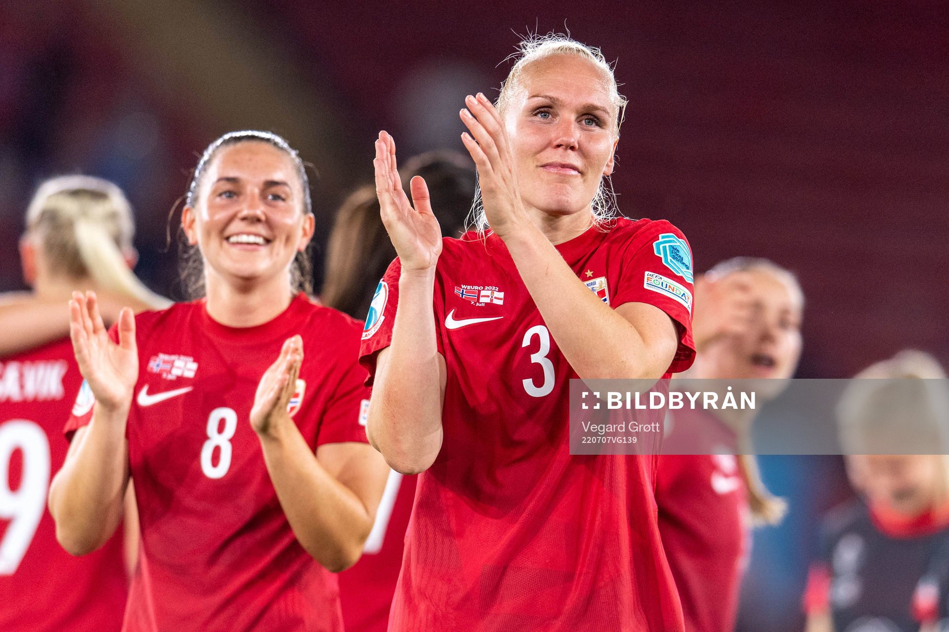 Maria Thorisdottir celebrates