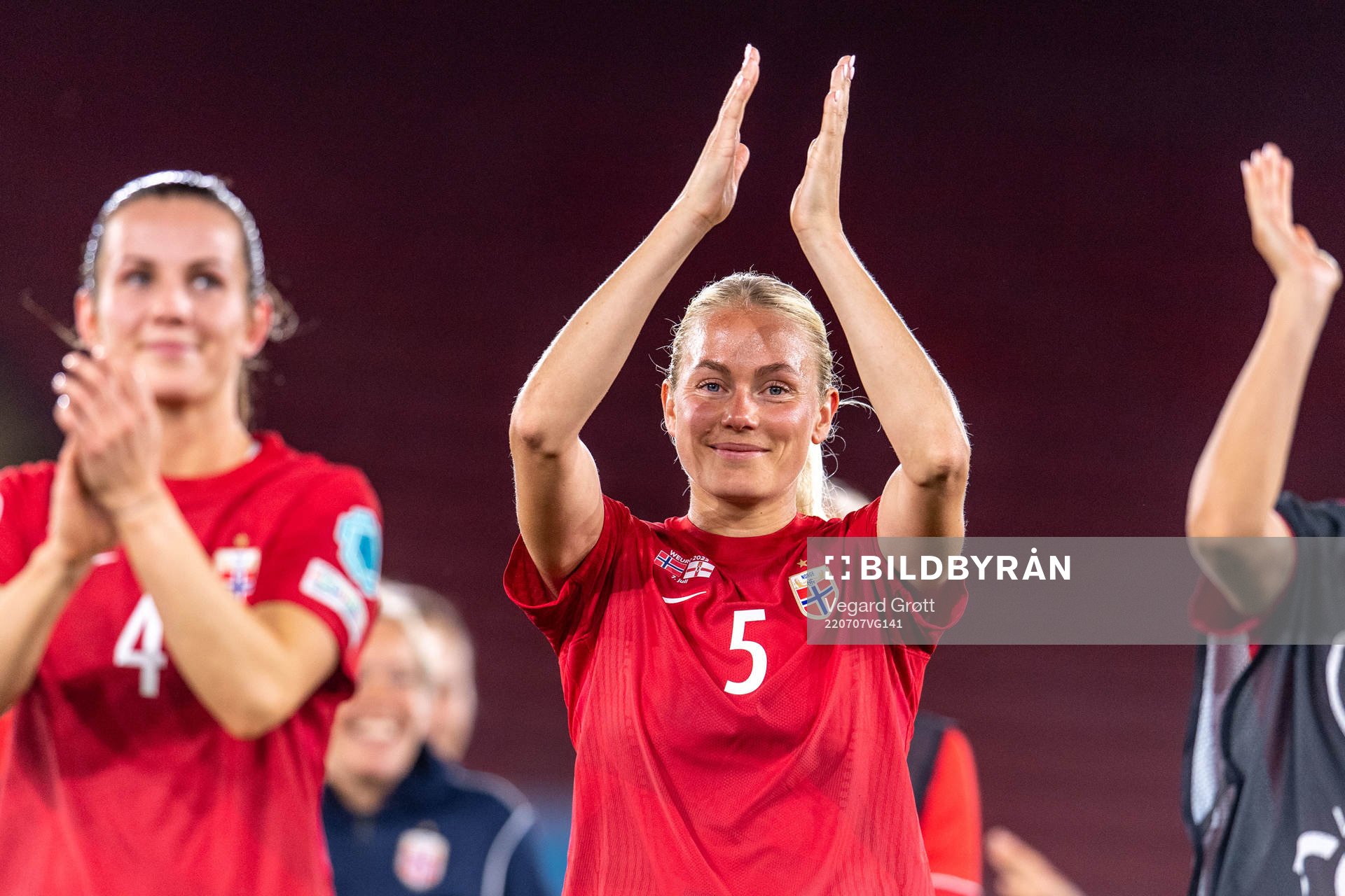 Guro Bergsvand of Norway celebrates