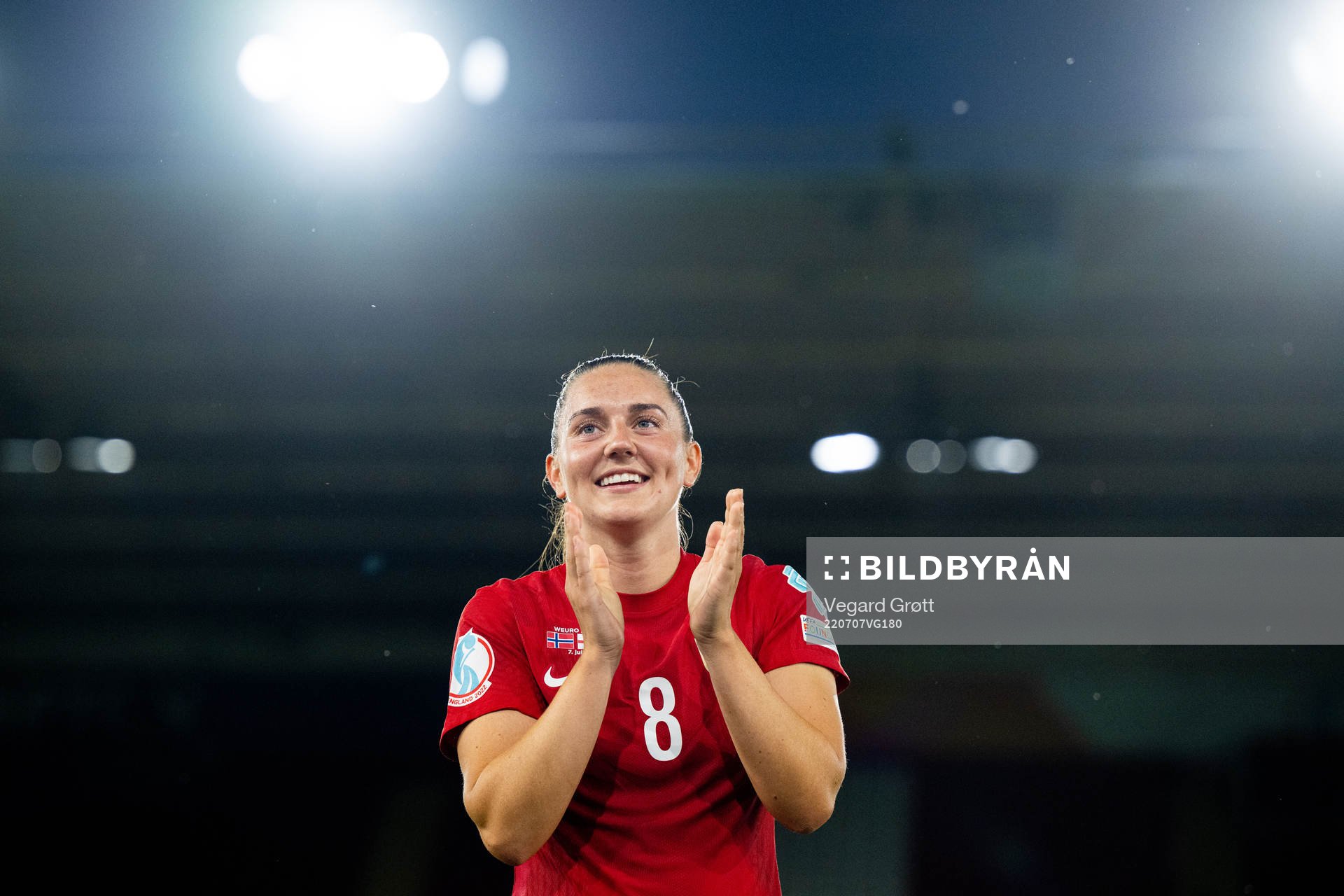 Vilde Bøe Risa of Norway celebrates
