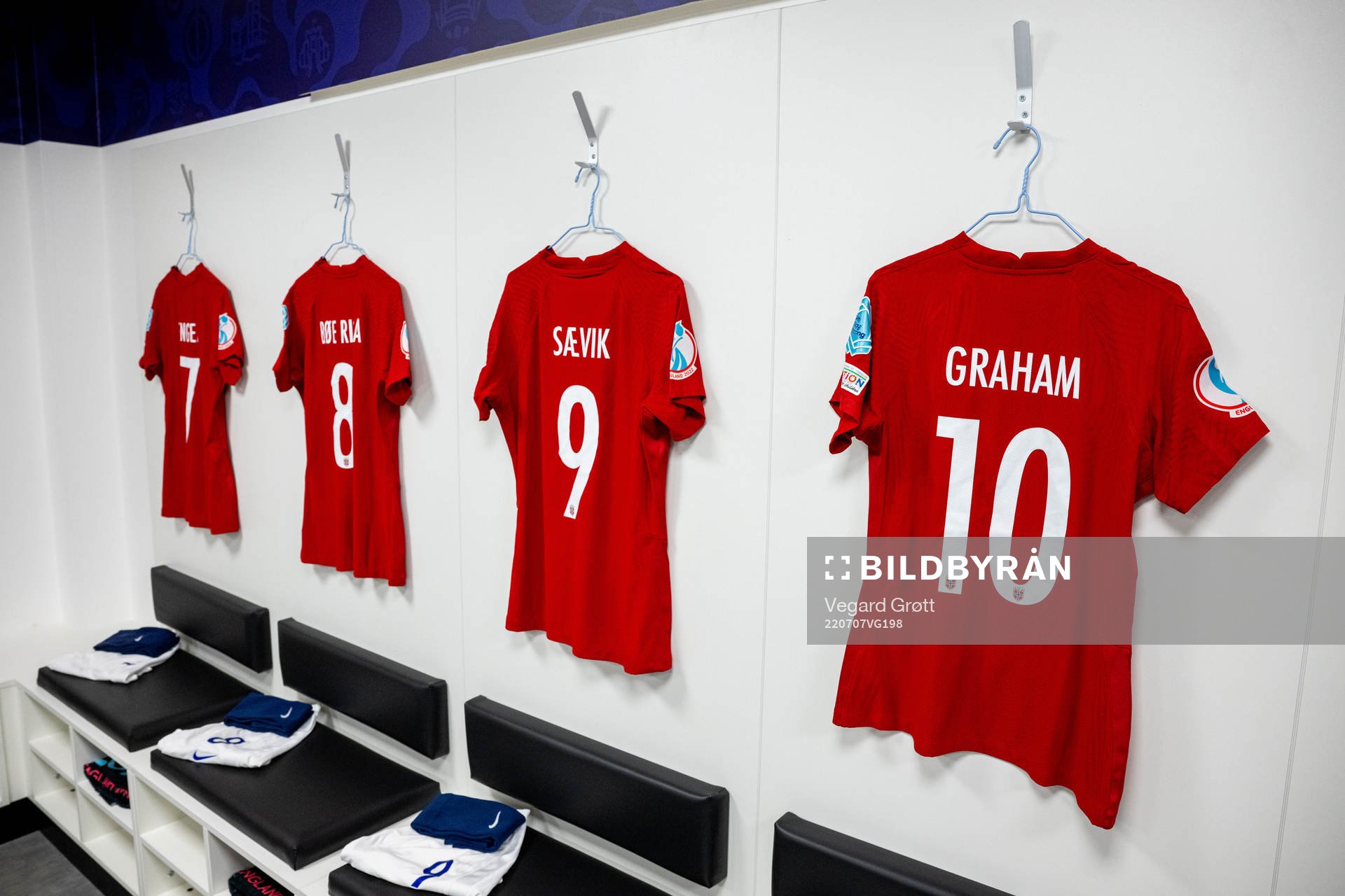The kits of Karina Sævik and Caroline Graham Hansen of